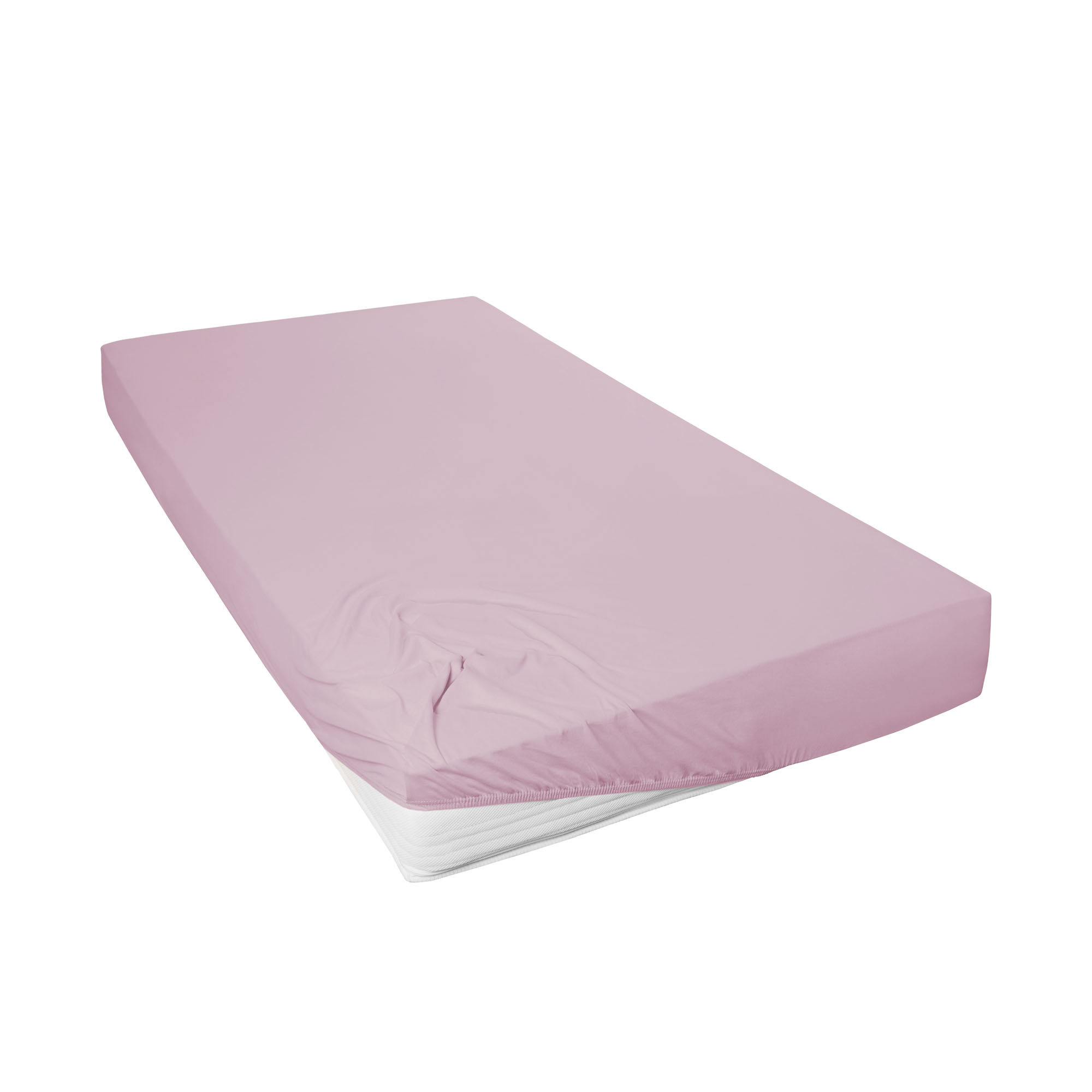 Spannbetttuch mauve 100% Baumwolle 100 x 200