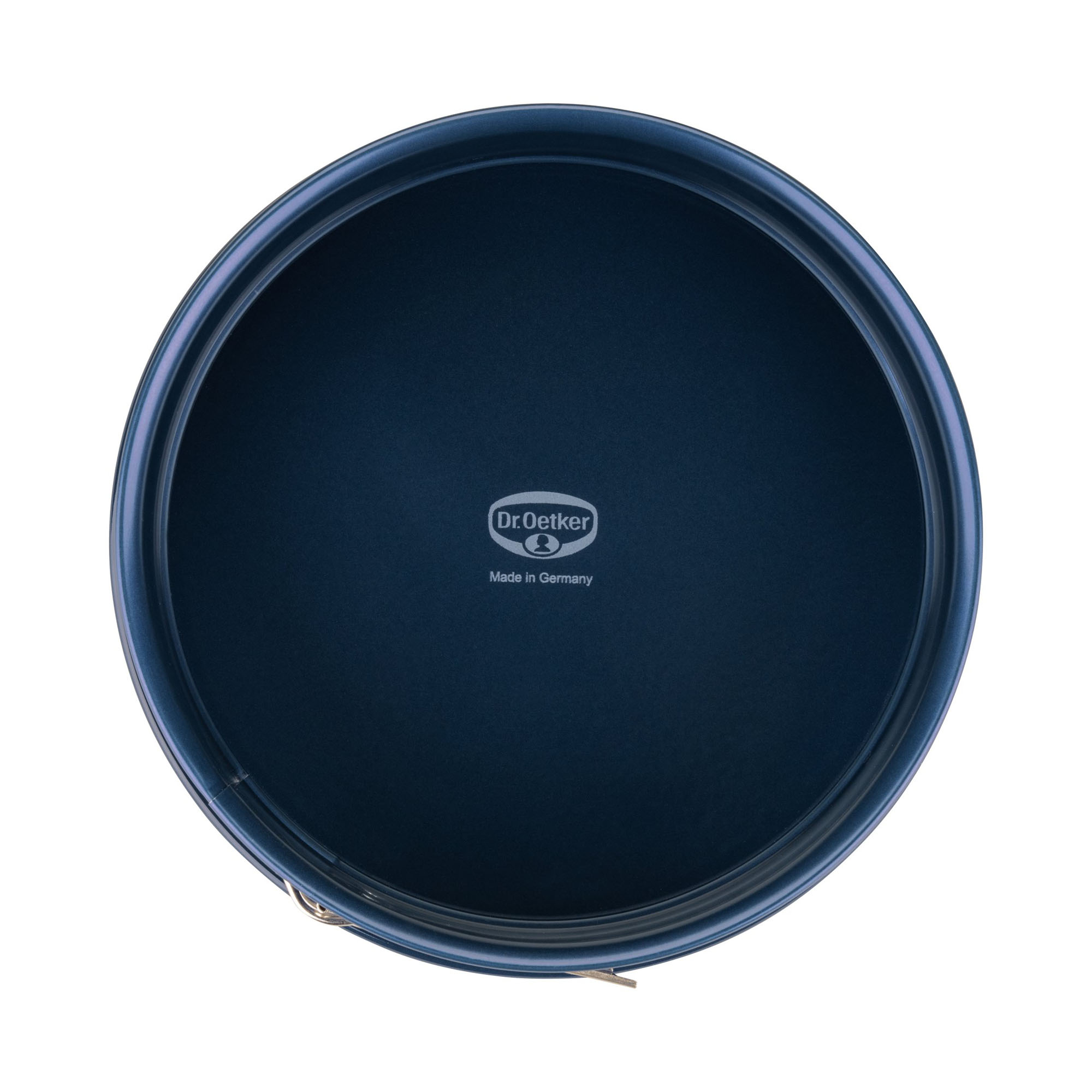 Runder Emaille Servierboden der Springform 24 cm von Dr Oetker in Draufsicht