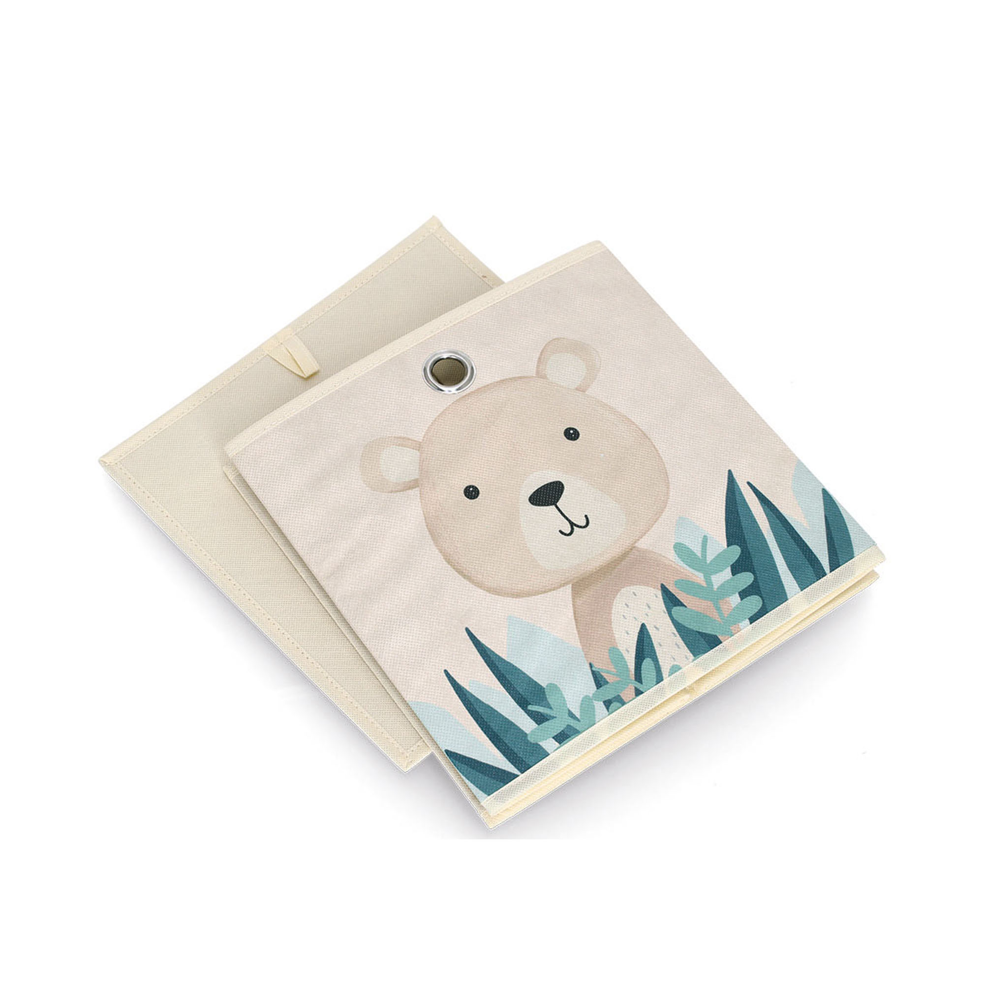 Weitere Produktansicht: Zeller Aufbewahrungsbox "Koala"; Farbe beige; Material Vlies; Maße ca. 28 × 28 × 28 cm.