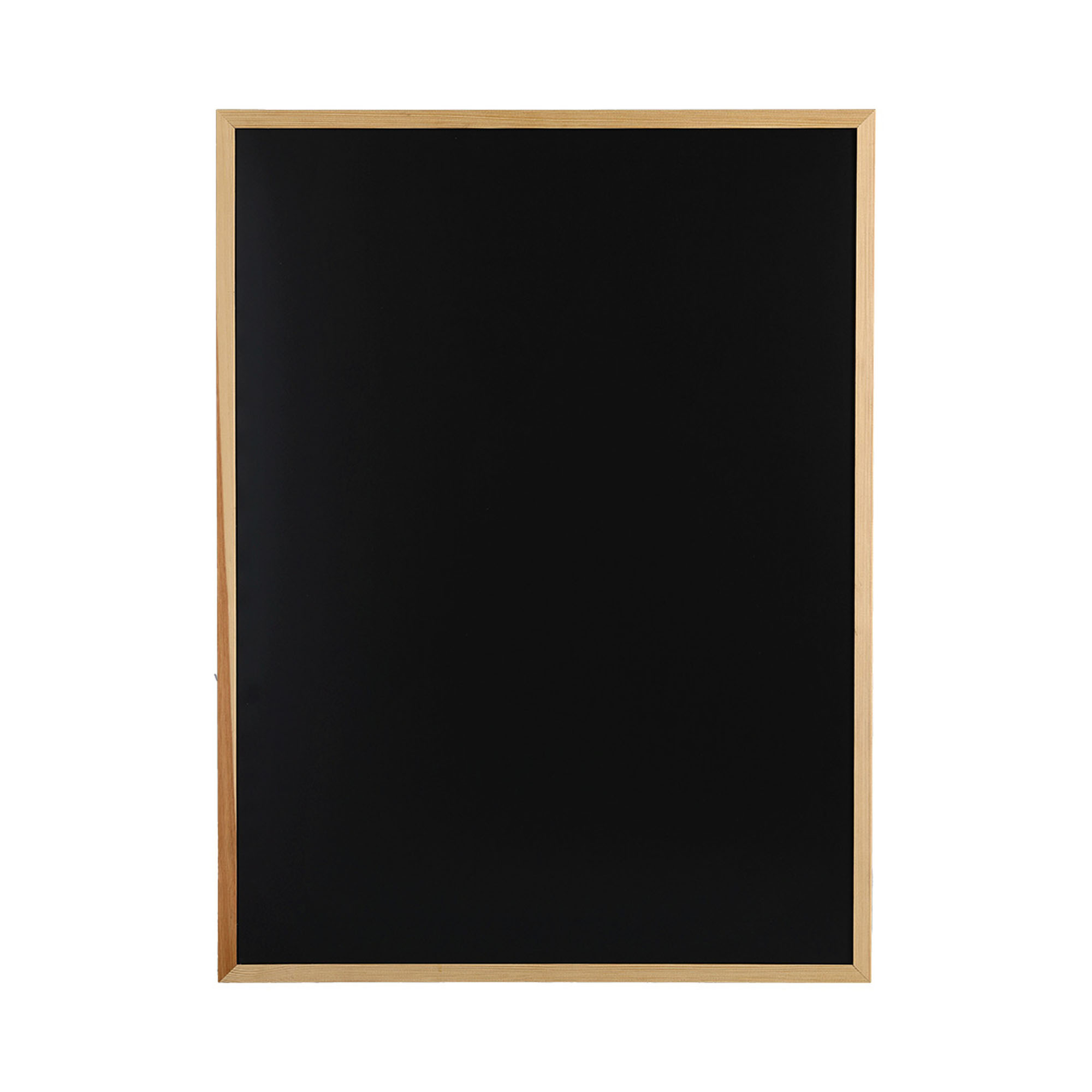 Zeller Kreide-/Magnettafel; Farbe schwarz/natur; Material Metall/Kiefer; Maße ca. 60 × 80 cm.
