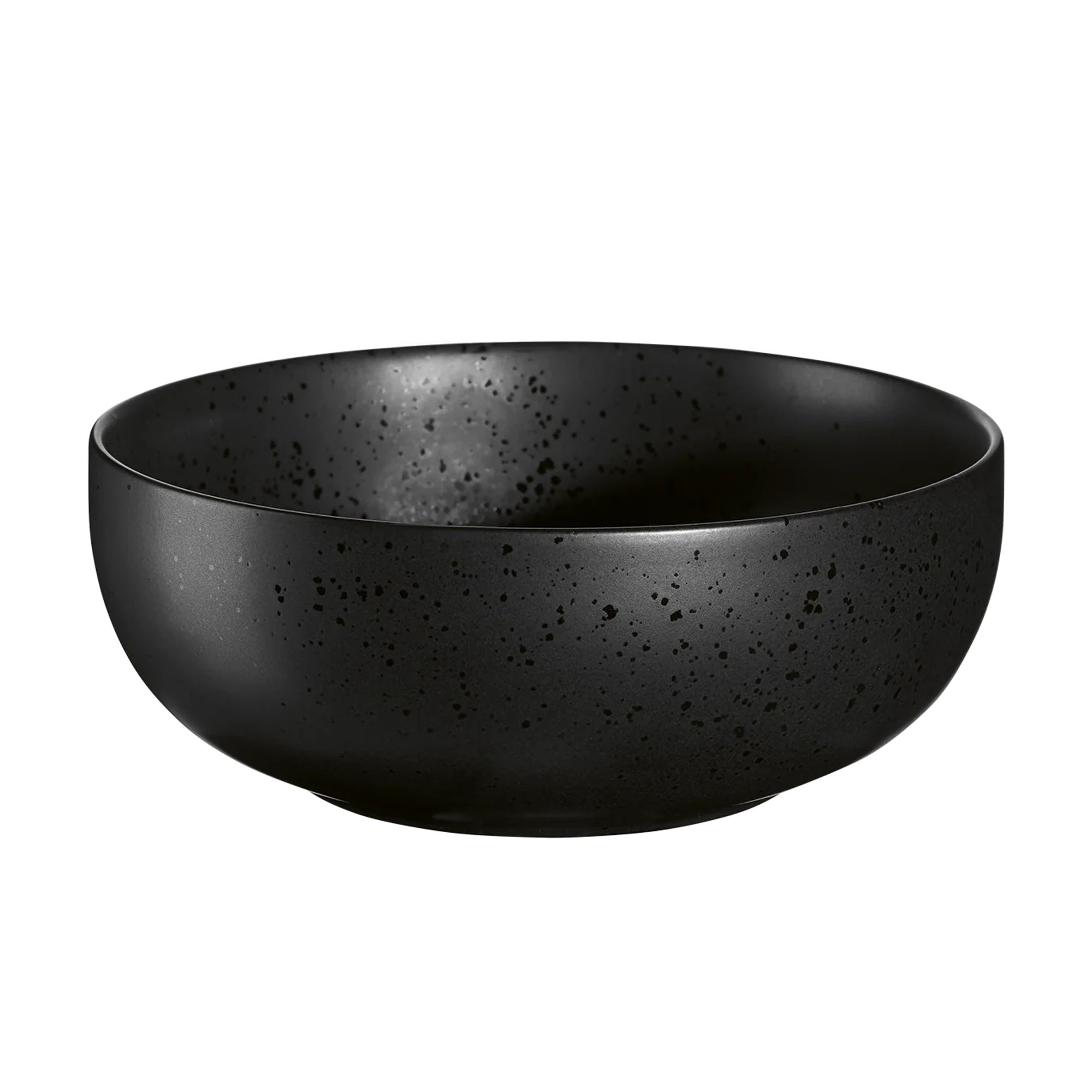 Buddha Bowl der Serie Coppa, Farbe Schwarz matt, freigestellt auf hellem Hintergrund.