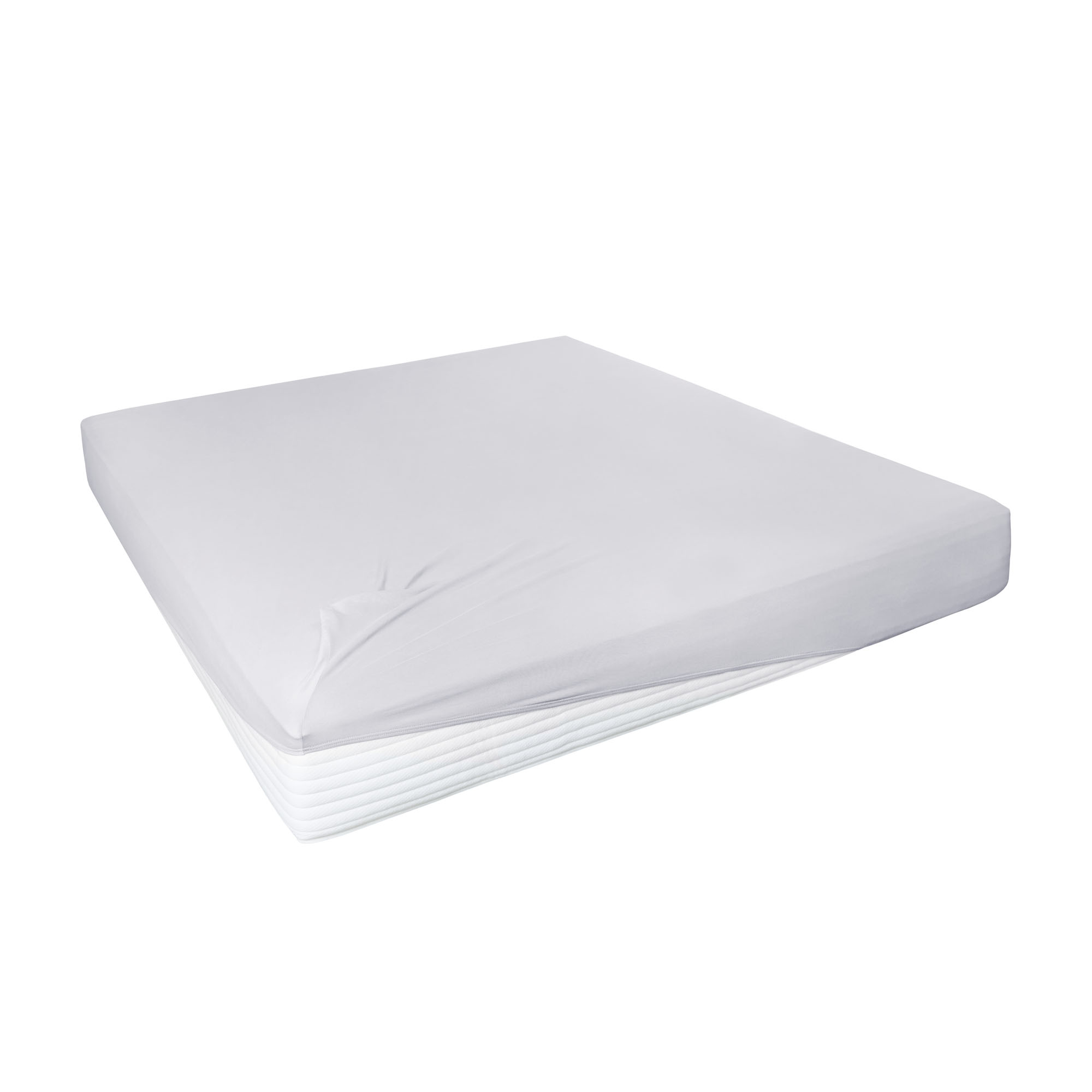 Spannbetttuch Boxspring hellgrau 95% Baumwolle 5% Elastan 100 x 200