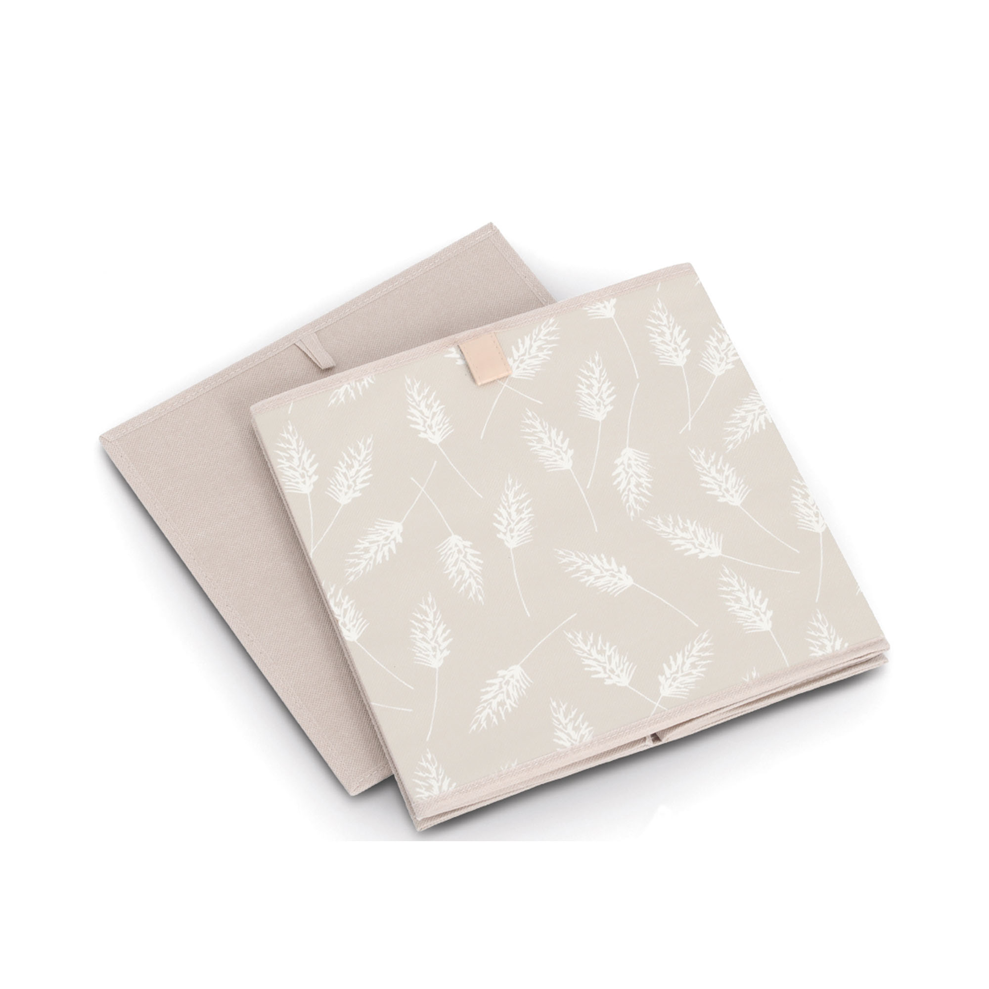 Weitere Produktansicht: Zeller Aufbewahrungsbox "Pampasgrass"; Farbe beige; Material Vlies; Maße ca. 32 × 32 × 32 cm.