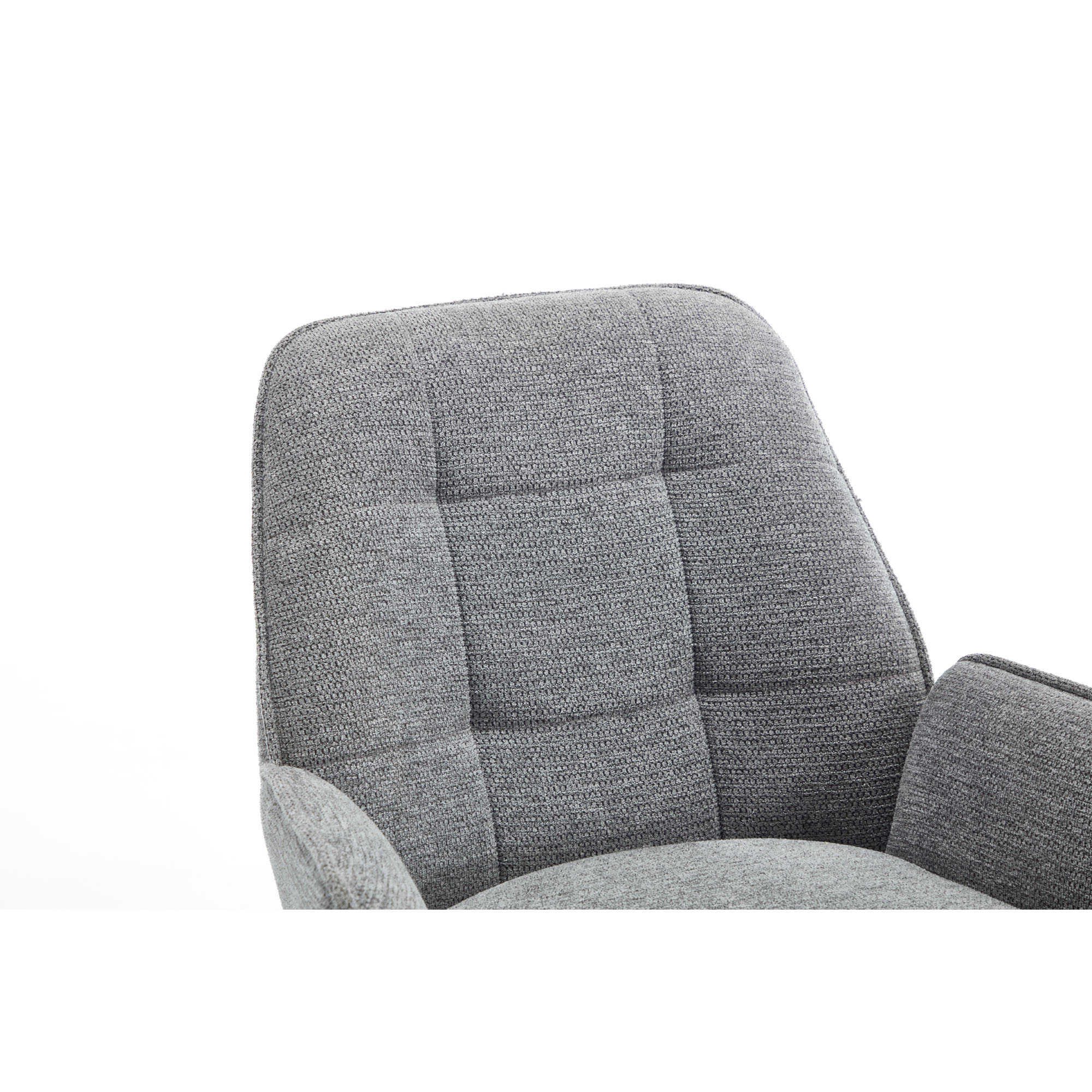 Graues Ecksofa mit mehreren ausgeklappten Sitz- und Liegeflächen in flacher Position