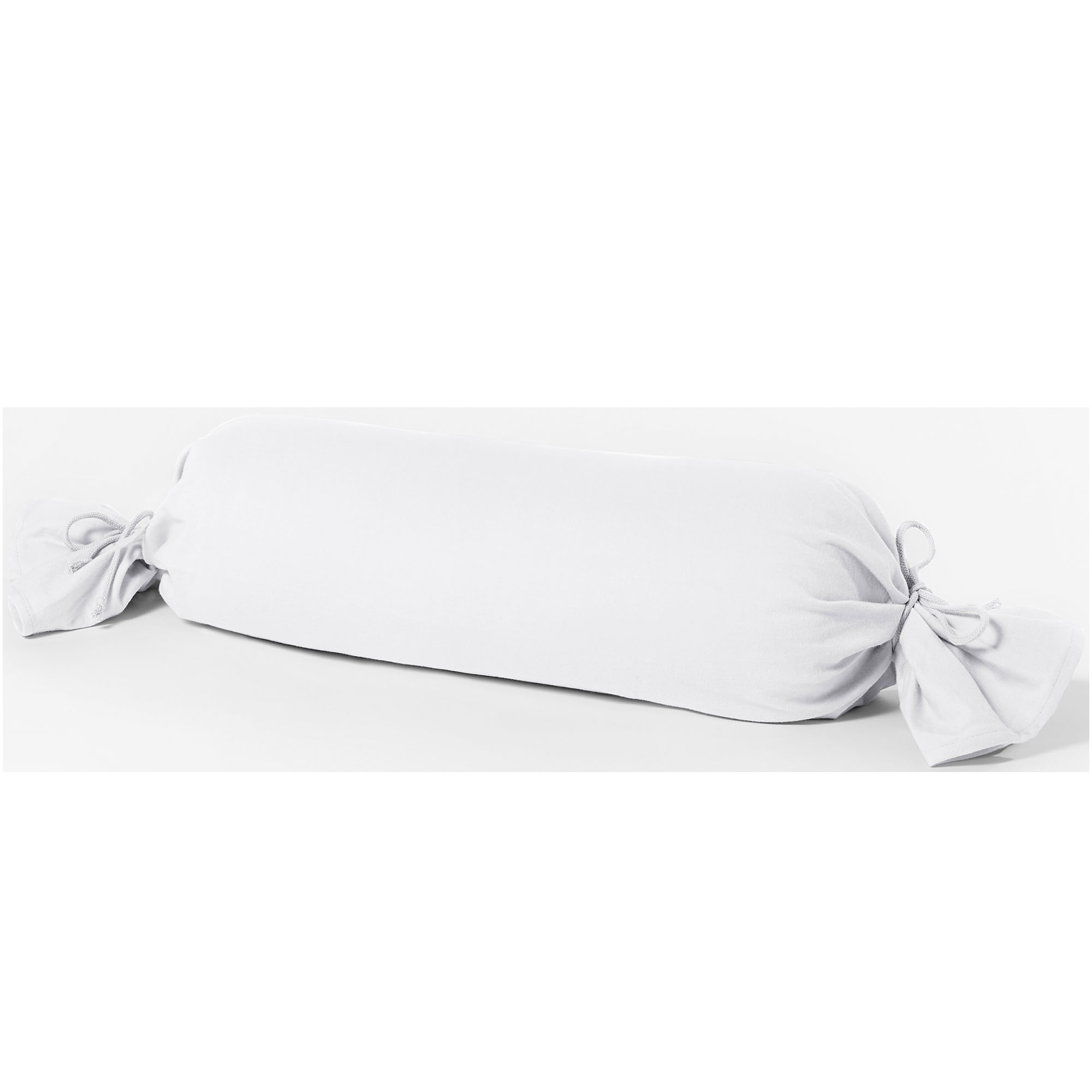 Kissenbezug für Nackenrolle weiß 100% Baumwolle 15 x 40