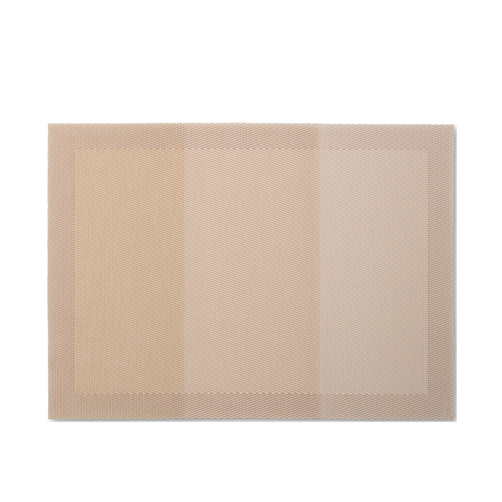 Rechteckiges Tischset in Beige mit Streifen in unterschiedlichen Naturtönen