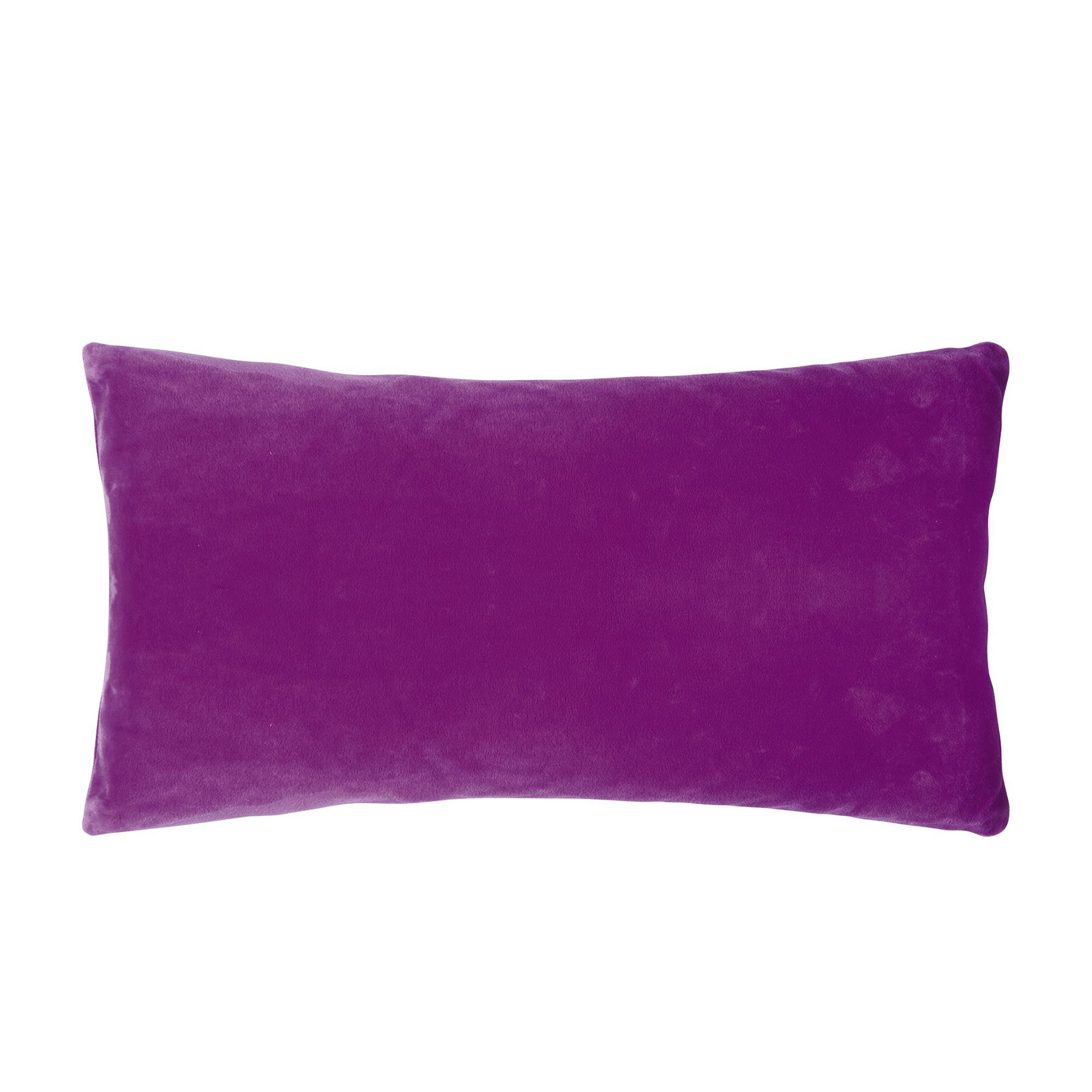 Kissenhülle Smooth in Neonviolett, 25 × 50 cm, frontal freigestellt mit einfarbiger samtig wirkender Oberfläche.