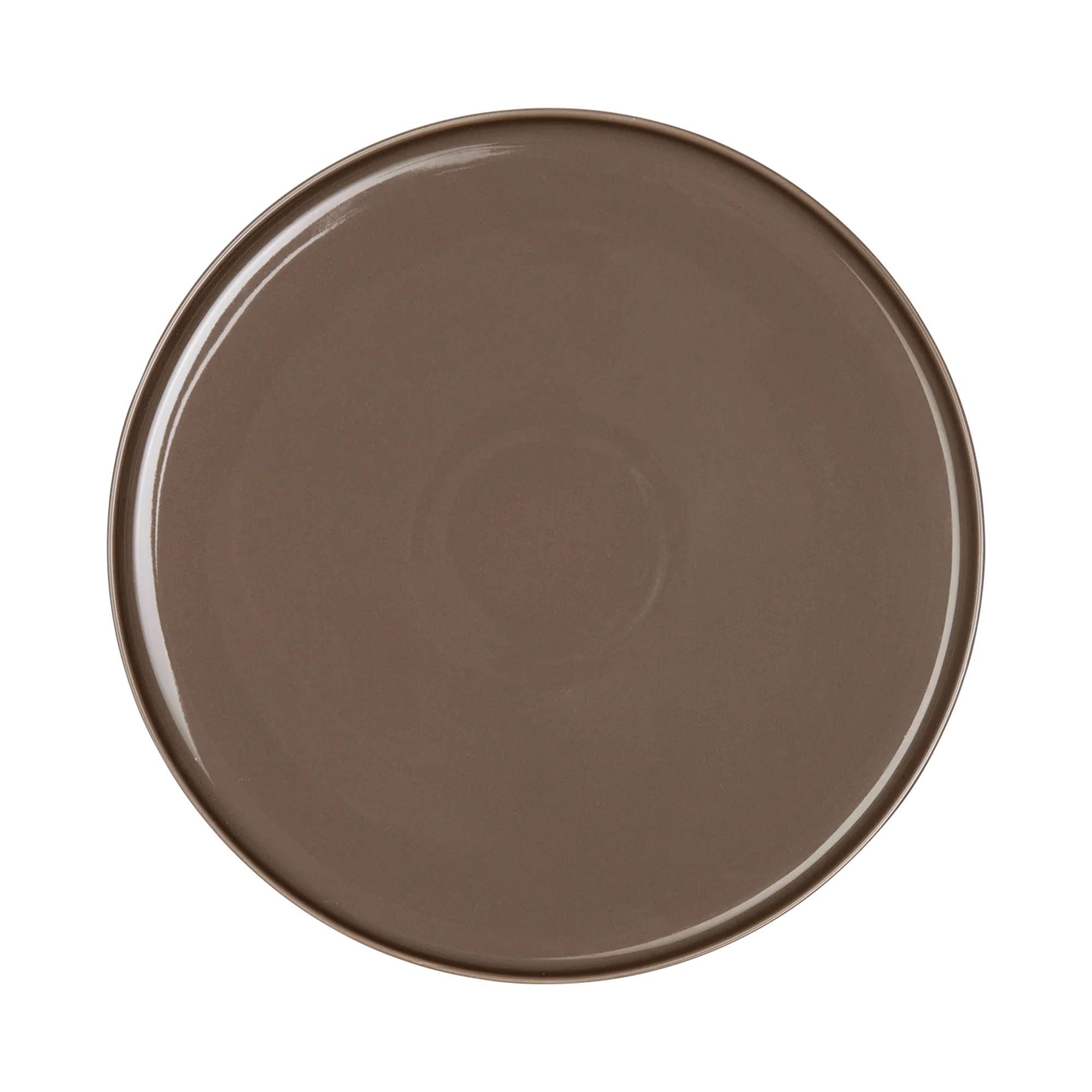 Essteller der Serie Coppa, Farbe Braun, freigestellt auf hellem Hintergrund.