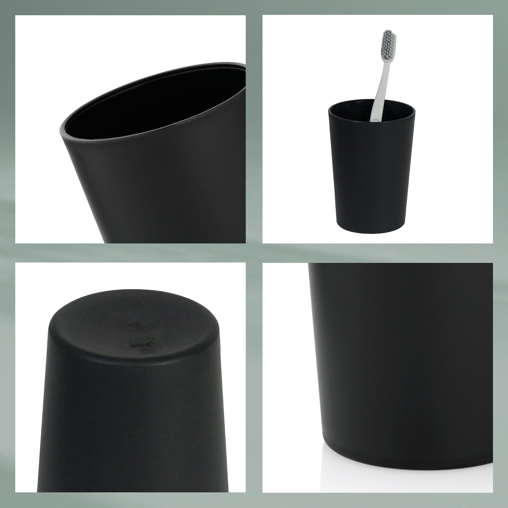 Becher Kela Marta Kunststoff schwarz 11,0cm 8,0cmØ