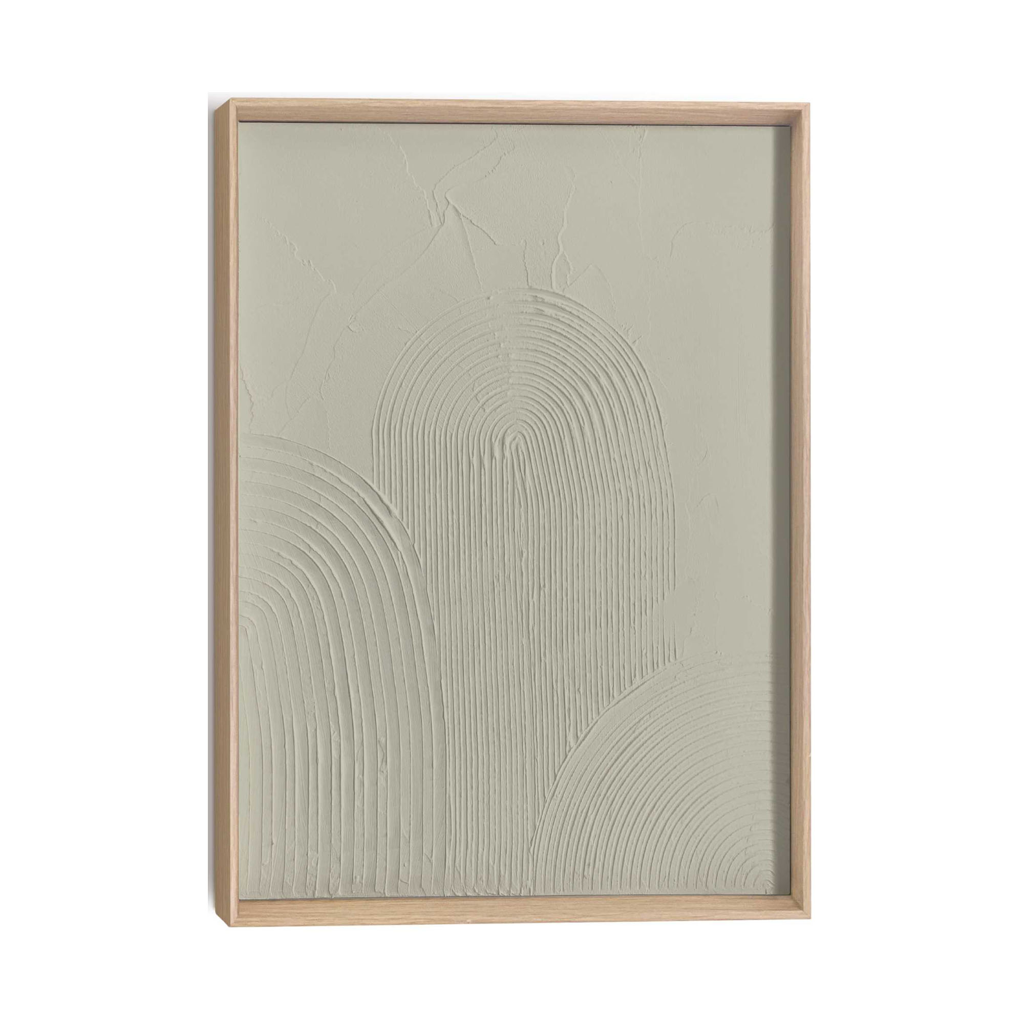 Frontansicht des Wandbilds „Arches - sage green“ in Grün, Größe 30 × 40 cm; das vollständige Motiv ist zu sehen.