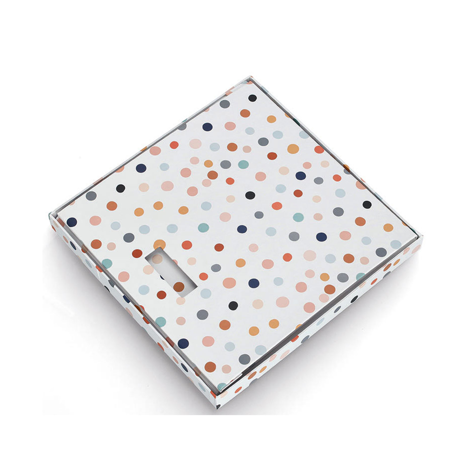 Weitere Produktansicht: Zeller Aufbewahrungsbox "Dots"; Farbe bunt; Material recycelter Karton; Maße ca. 33,5 × 33 × 32 cm.