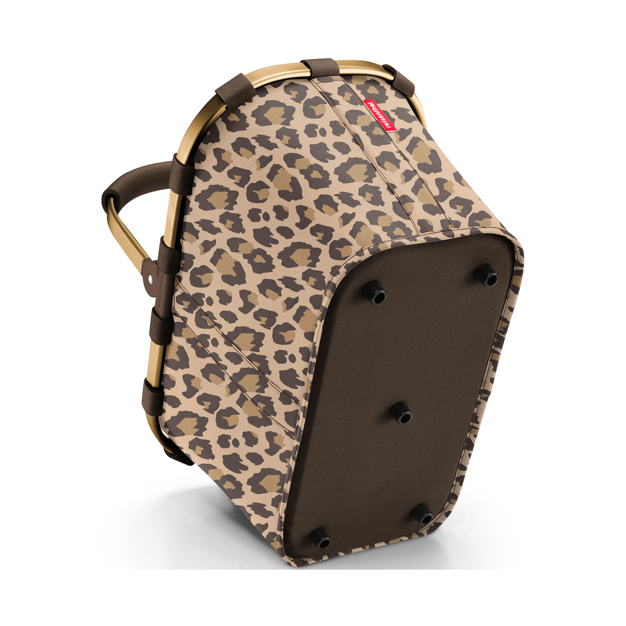 Unterseite des Reisenthel Carrybag mit stabilem Boden und Leopardenprint