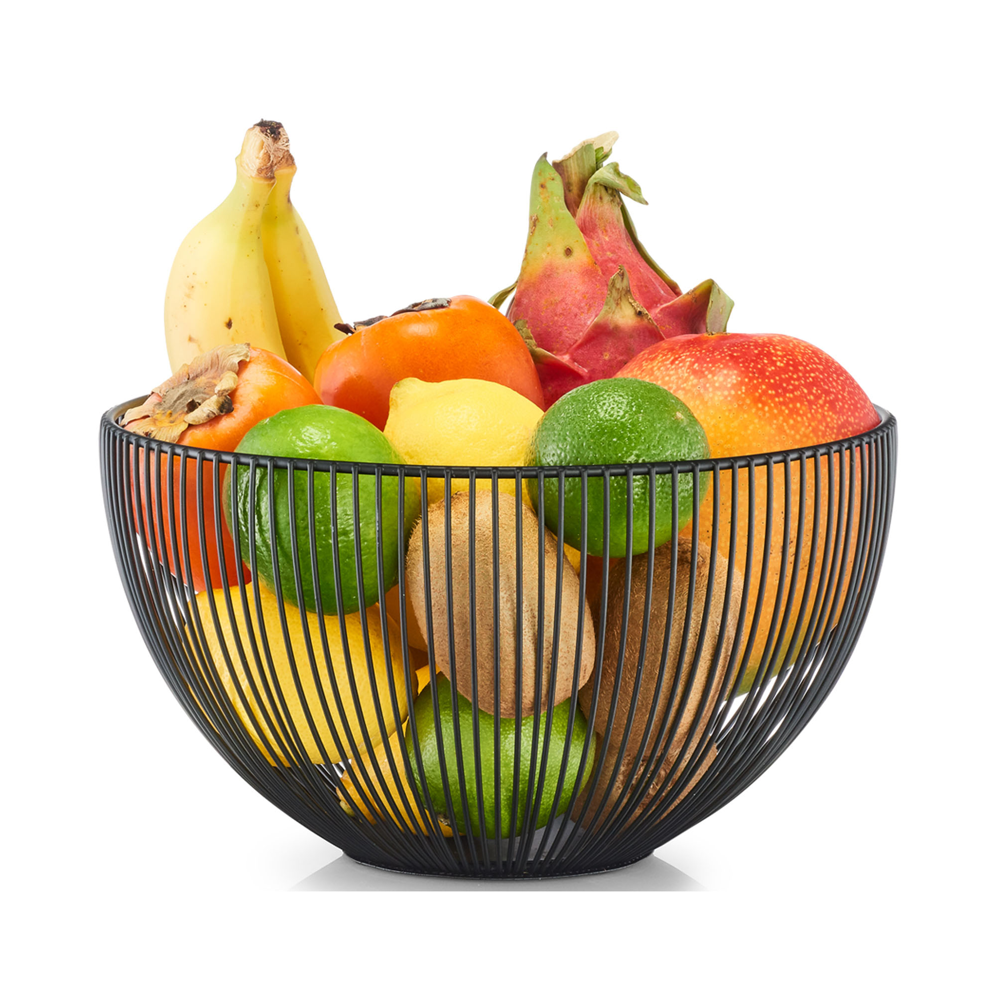 Alternative Ansicht: Zeller Obstkorb; Farbe schwarz; Material Metall; Maße ca. D 25 × 14 cm.