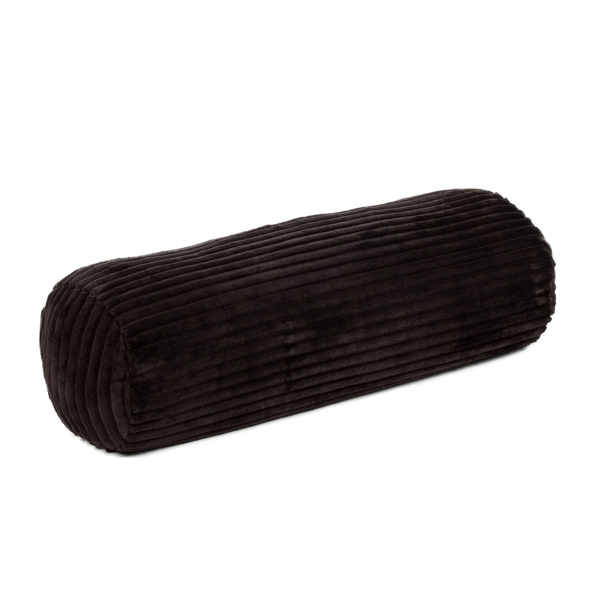 Kissenrolle Modell Cord in Braun, ca. 70 × 22 cm.