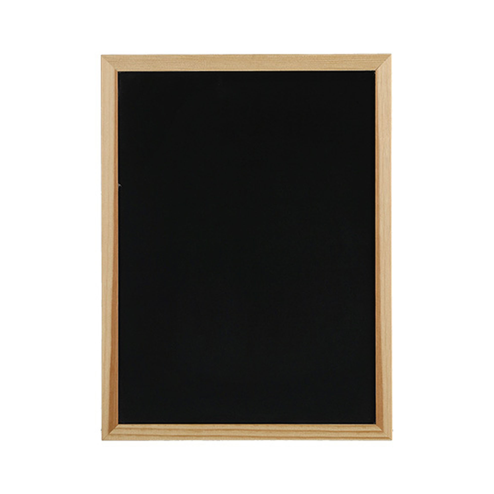Zeller Kreide-/Magnettafel; Farbe schwarz/natur; Material Metall/Kiefer; Maße ca. 30 × 40 cm.