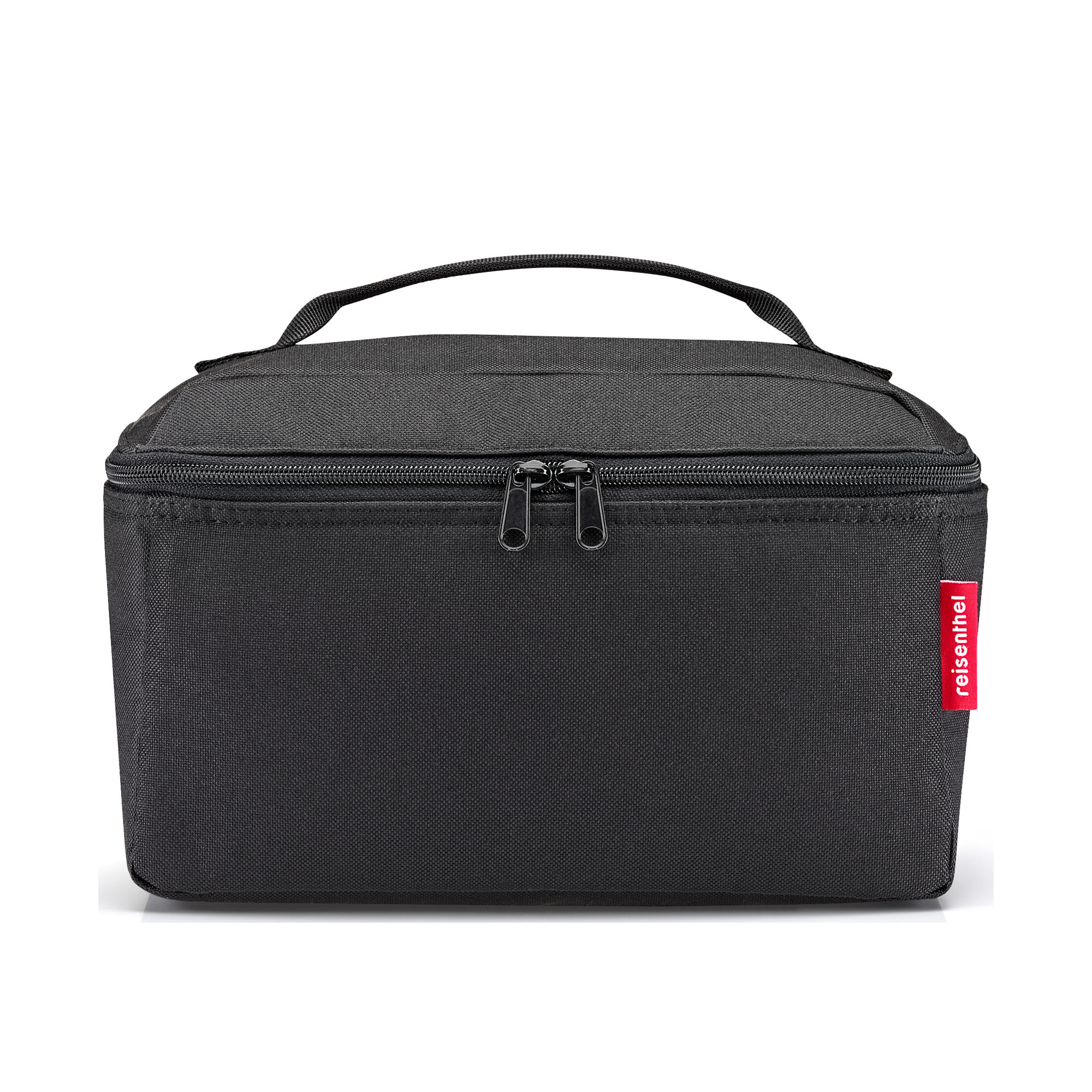 Kompakte schwarze Beautycase Tasche von Reisenthel mit praktischem Handgriff