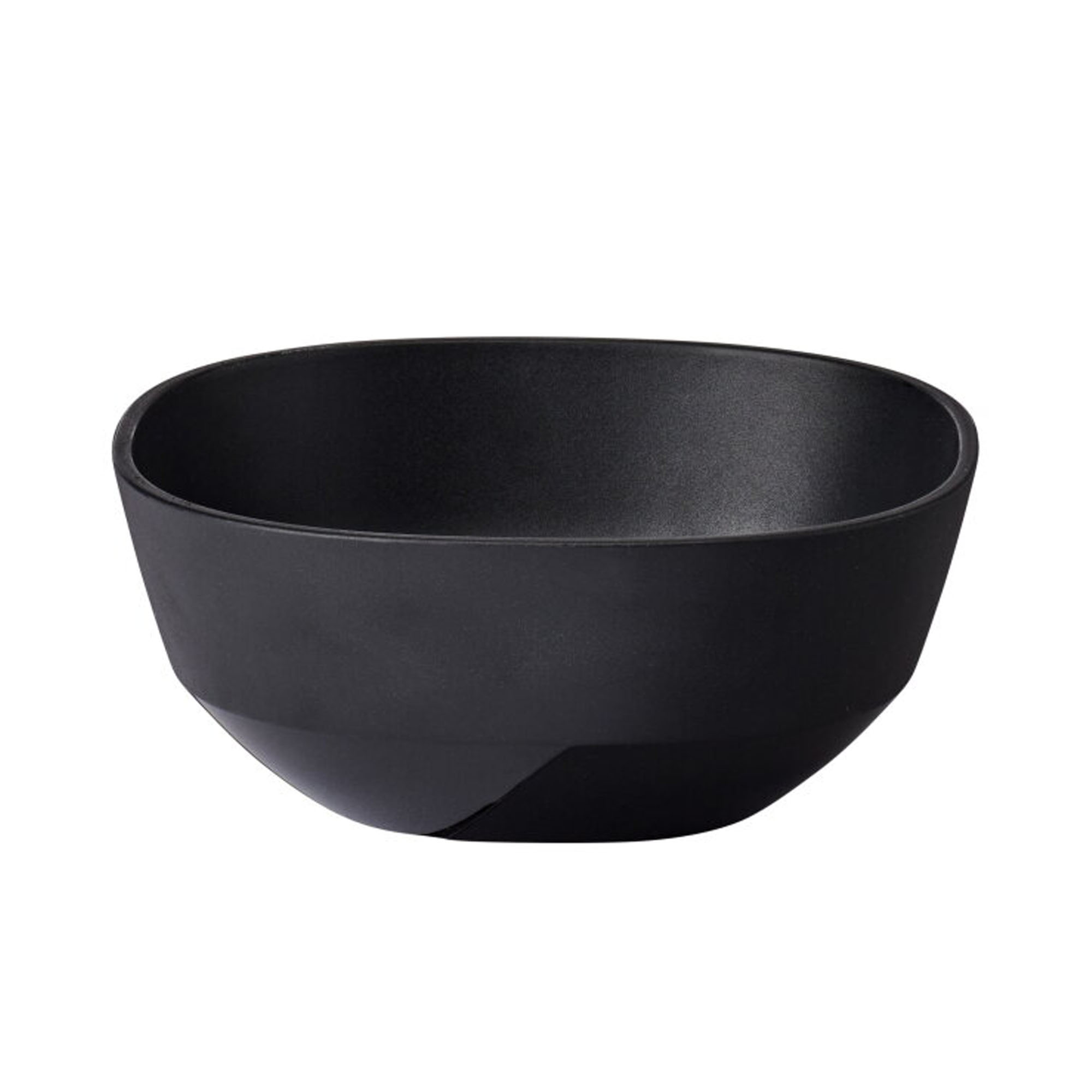 Offene, runde Schale Silueta in Schwarz, 250 Milliliter, mit nach unten schmaler werdenden Seiten und sichtbarer Innenfläche.