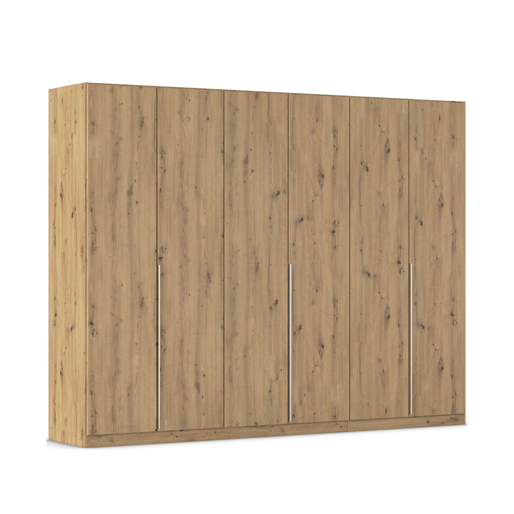 Drehtürenschrank 6-türig Dekor-Druck Eiche Artisan