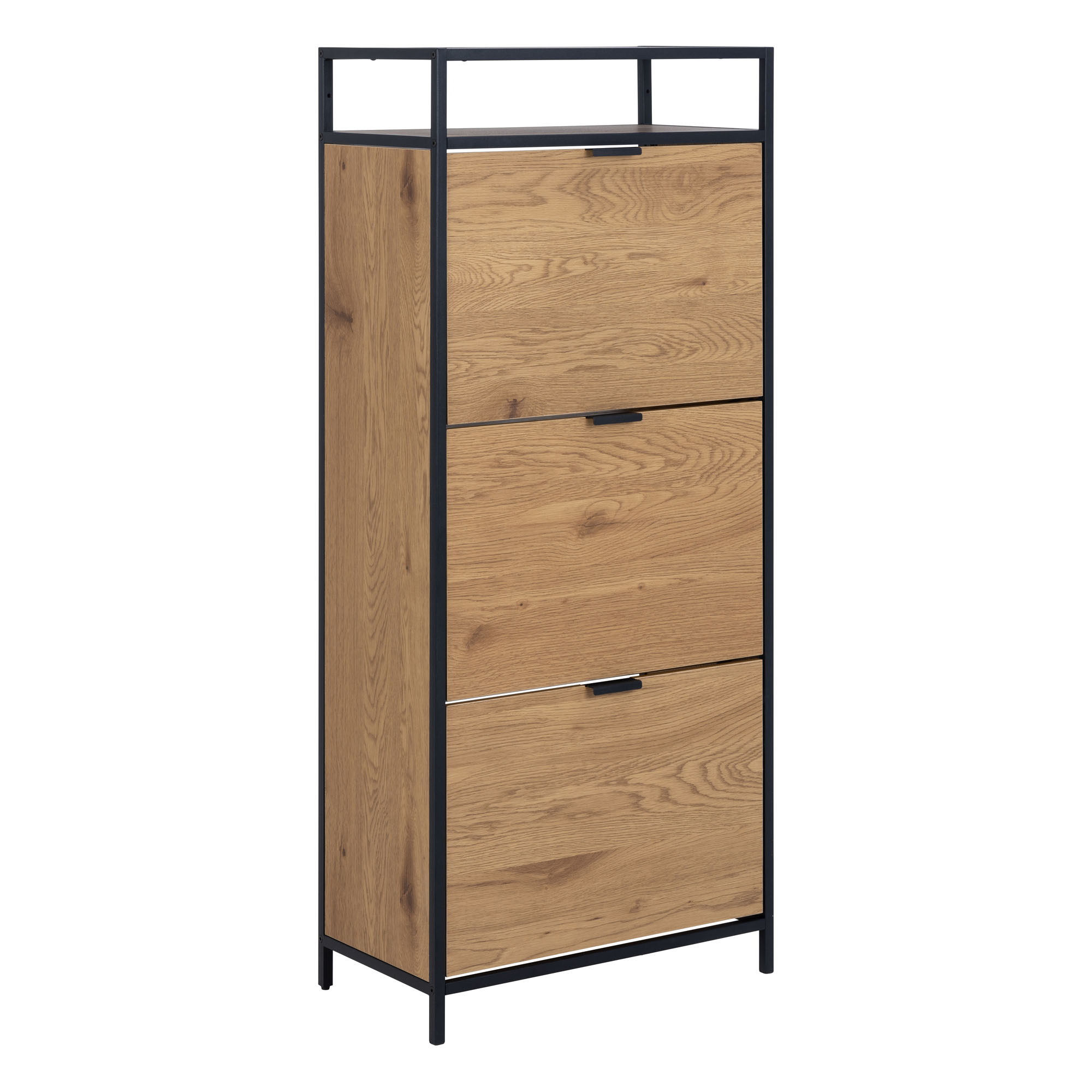Schuhschrank in matt schwarz