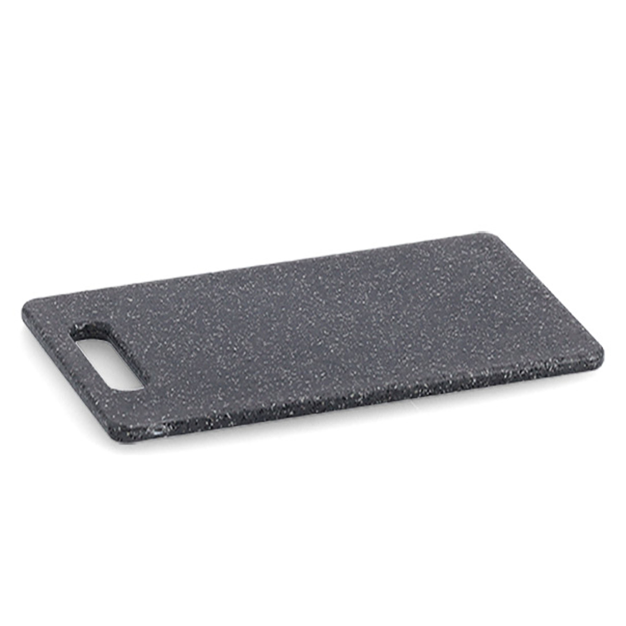 Weitere Produktansicht: Zeller Schneidebrett "Granitoptik"; Farbe anthrazit; Material Kunststoff; Maße ca. 25 × 15 × 0,8 cm.