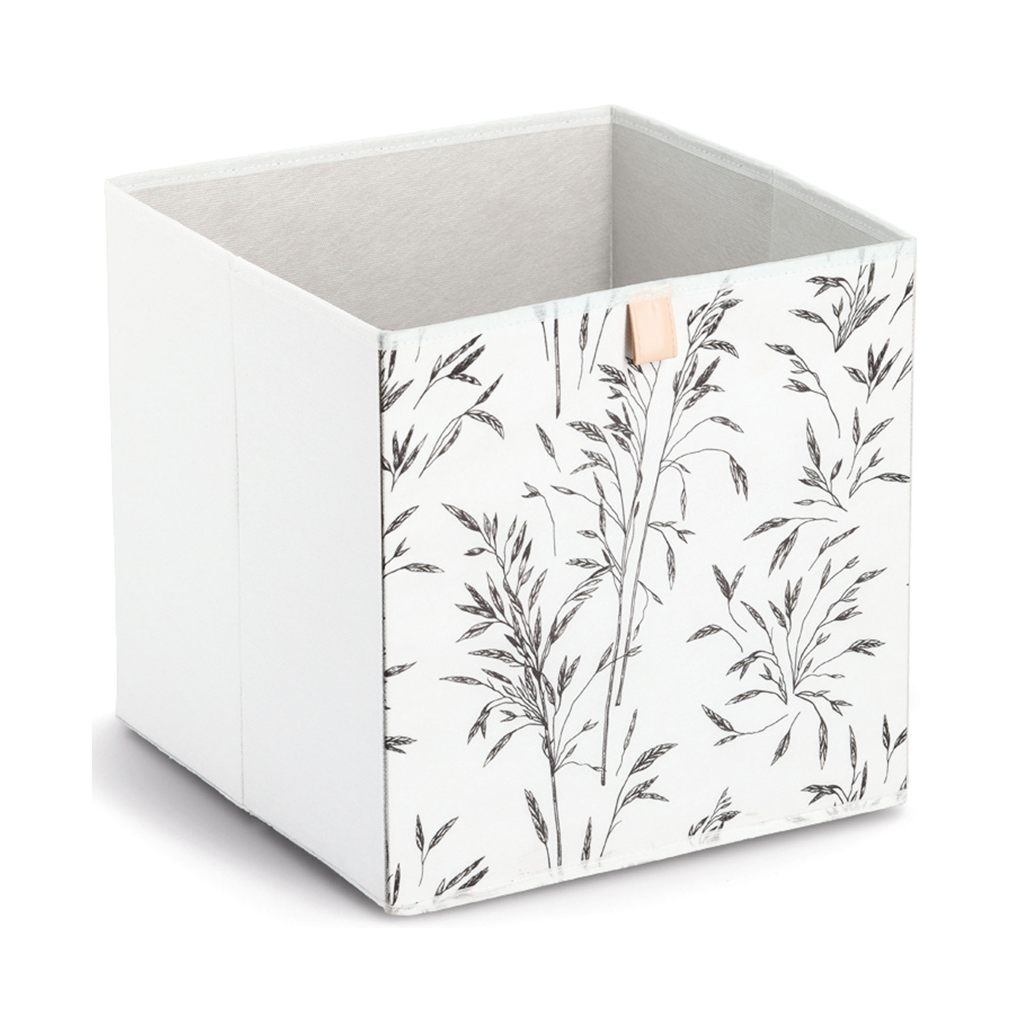 Zeller Aufbewahrungsbox "Grass"; Farbe weiß; Material Vlies; Maße ca. 32 × 32 × 32 cm.