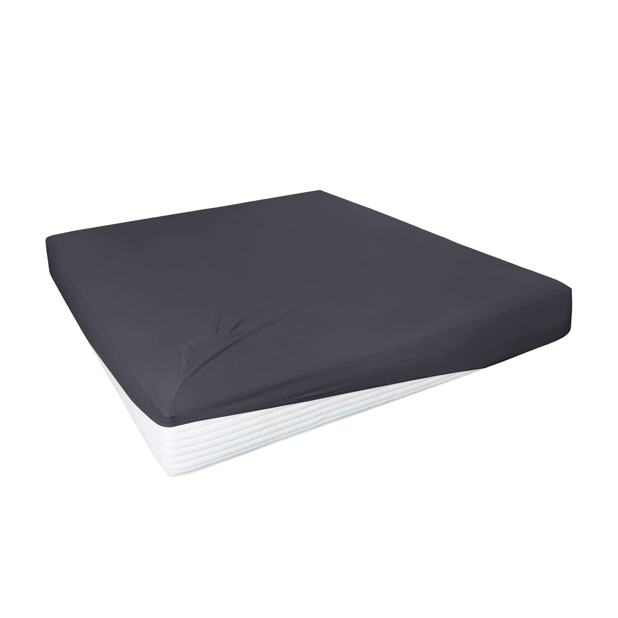 Spannbetttuch Boxspring anthrazit 95% Baumwolle 5% Elastan 150 x 200