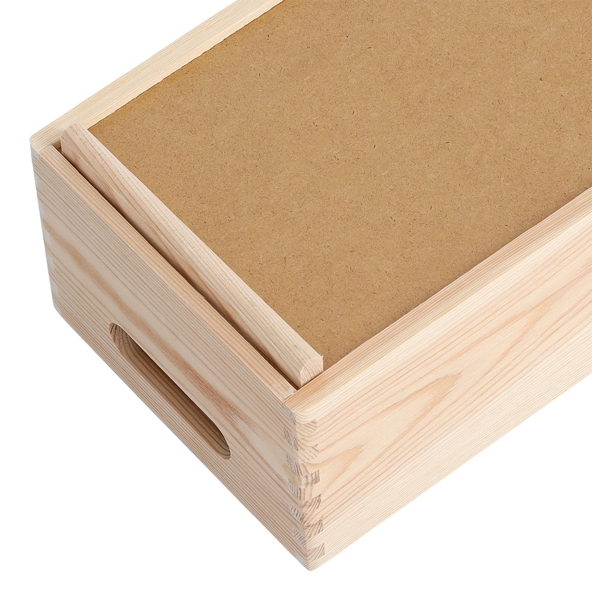 Alternative Produktansicht: Zeller Allzweckkiste; Farbe natur; Material Nadelholz; Maße ca. 30 × 20 × 15 cm.
