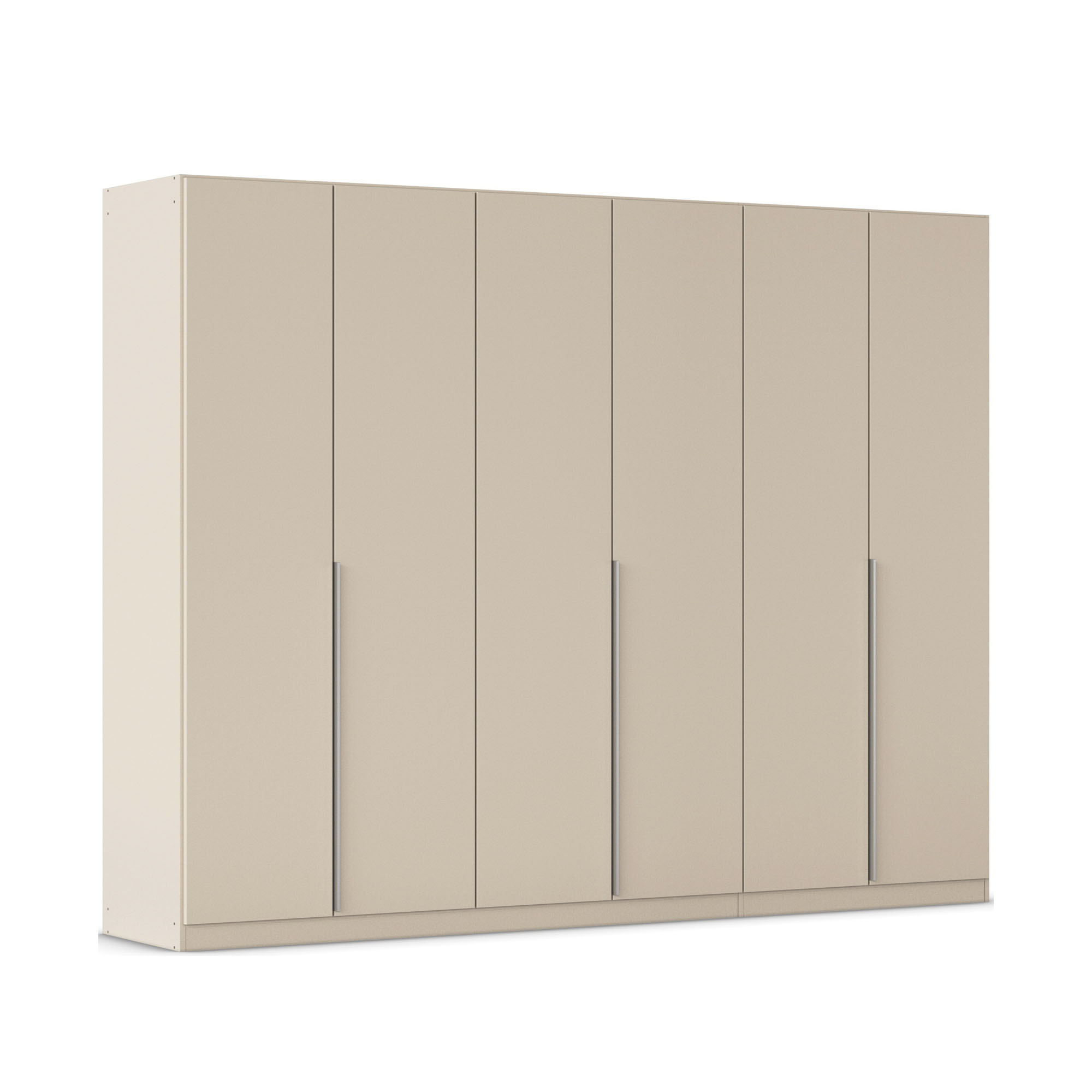 Drehtürenschrank 6-türig champagner