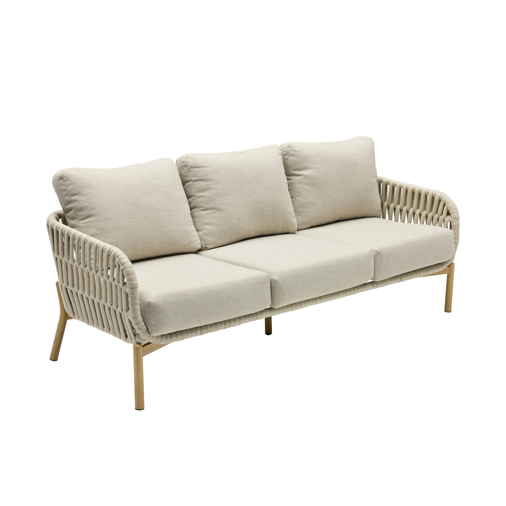 Loungesofa mit Sitz und Rückenpolstern von vorne