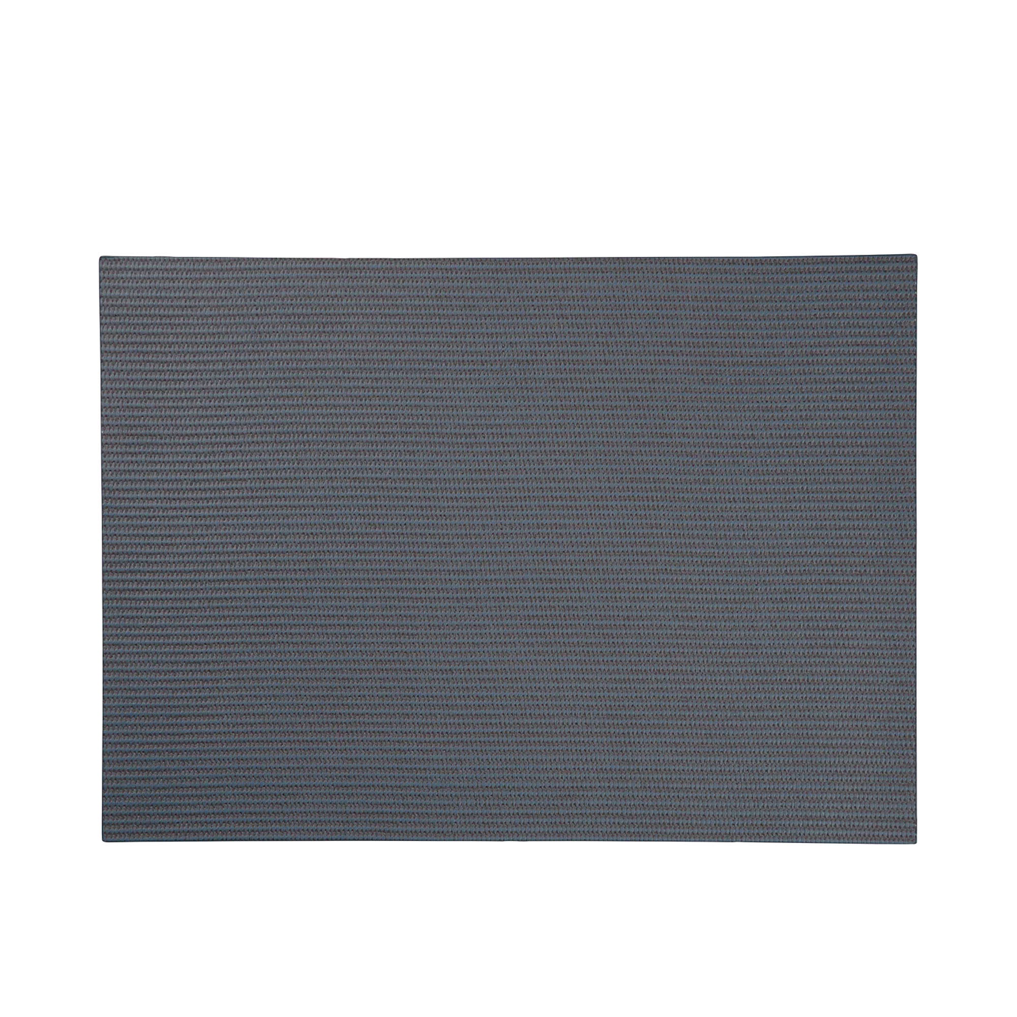 Tischset der Serie Sisal Rough, Farbe Blau; rechteckig ausgelegt, Oberflächenstruktur sichtbar.