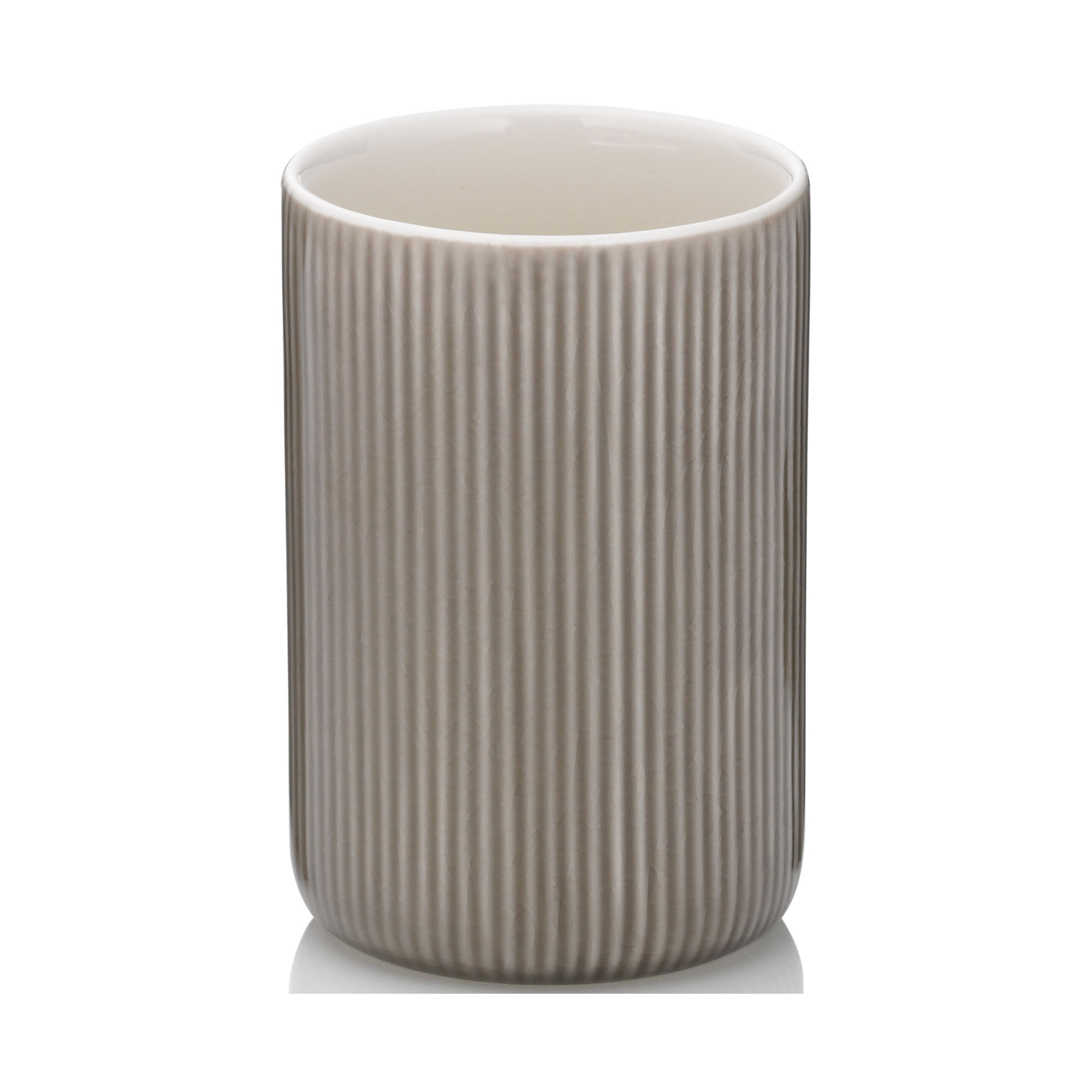 Becher Kela Ava Keramik steingrau 10,5cm 7,5cmØ