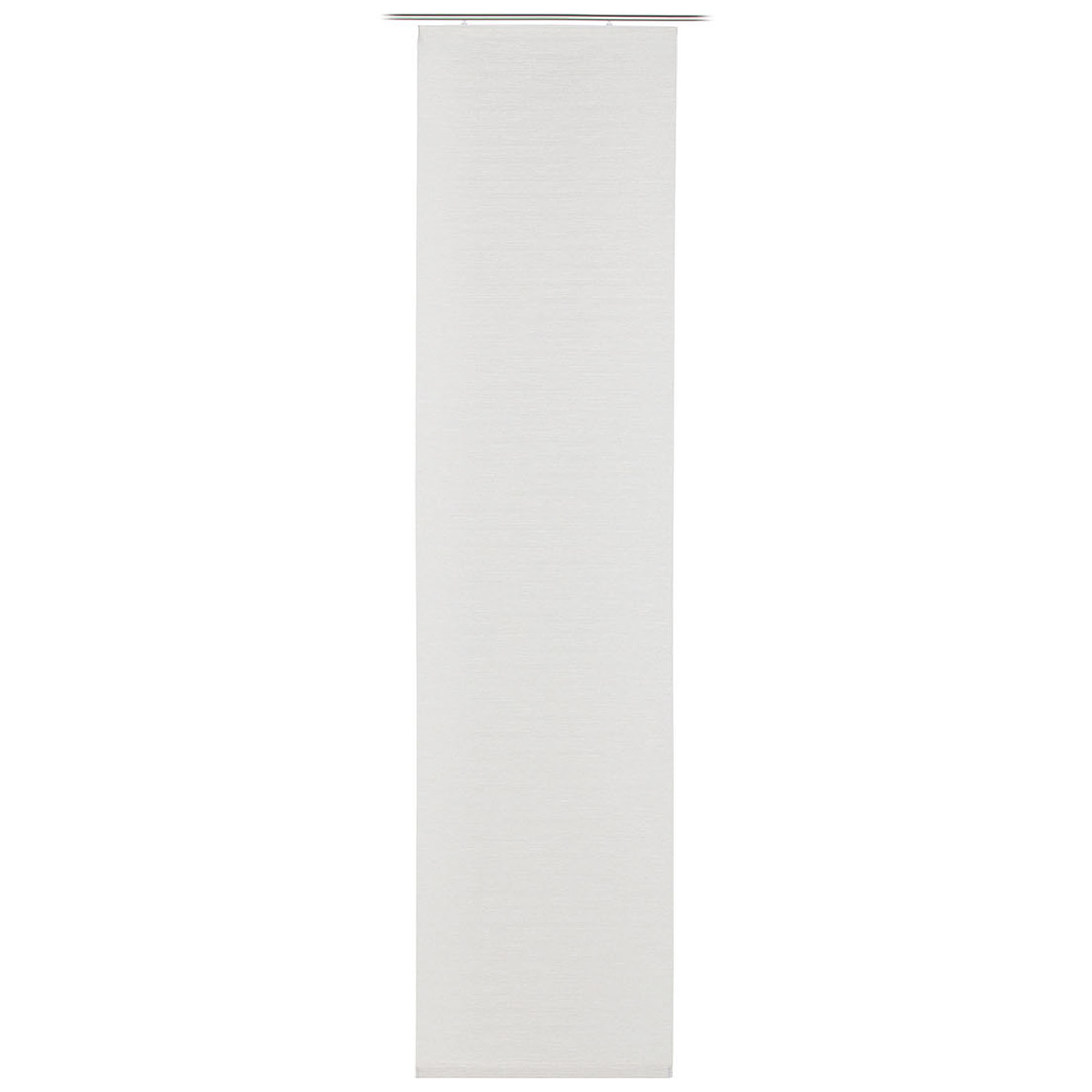 Schiebevorhang Modell Coby in Elfenbein, hängend dargestellt, ca. 60 × 245 cm.