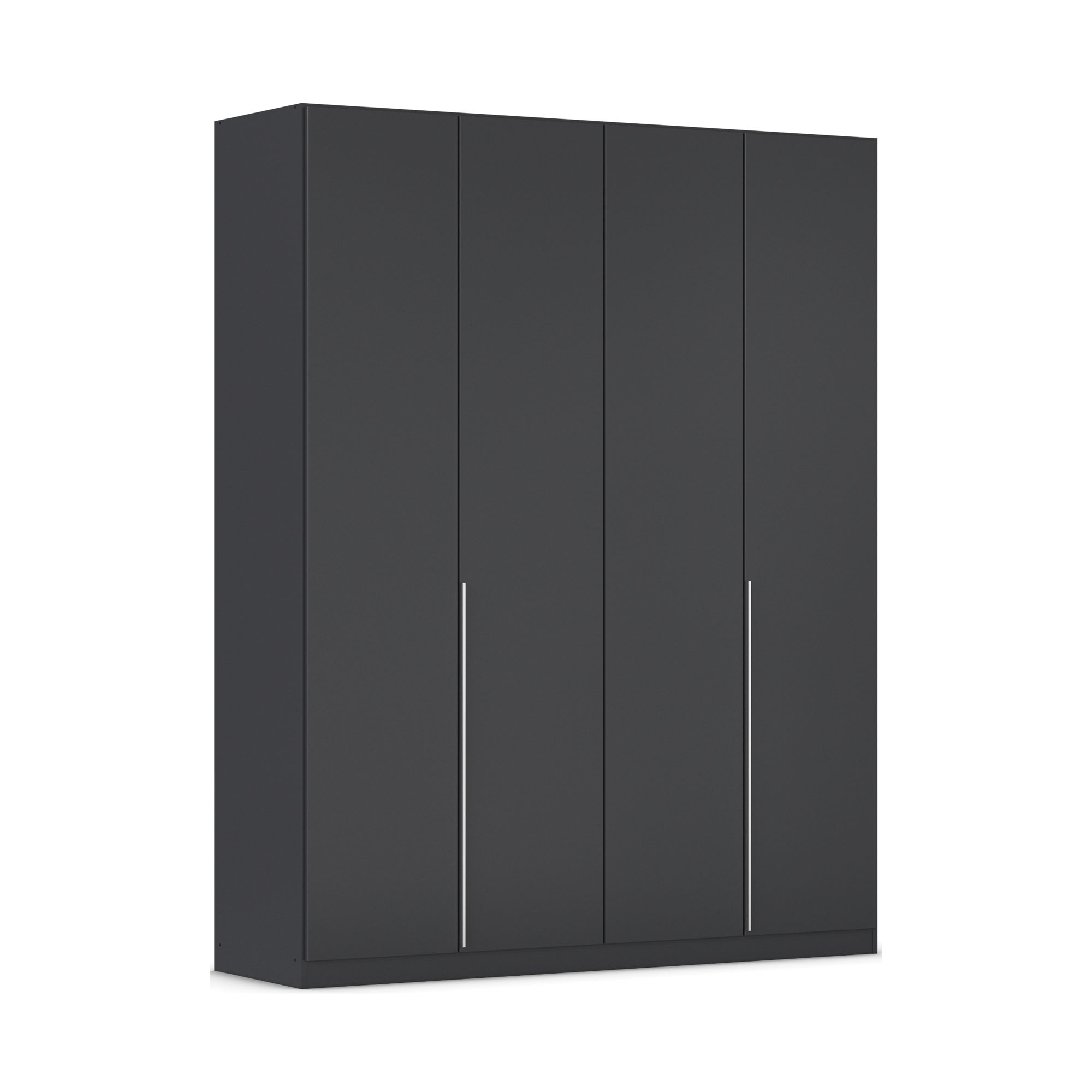 Drehtürenschrank 4-türig grau metallic