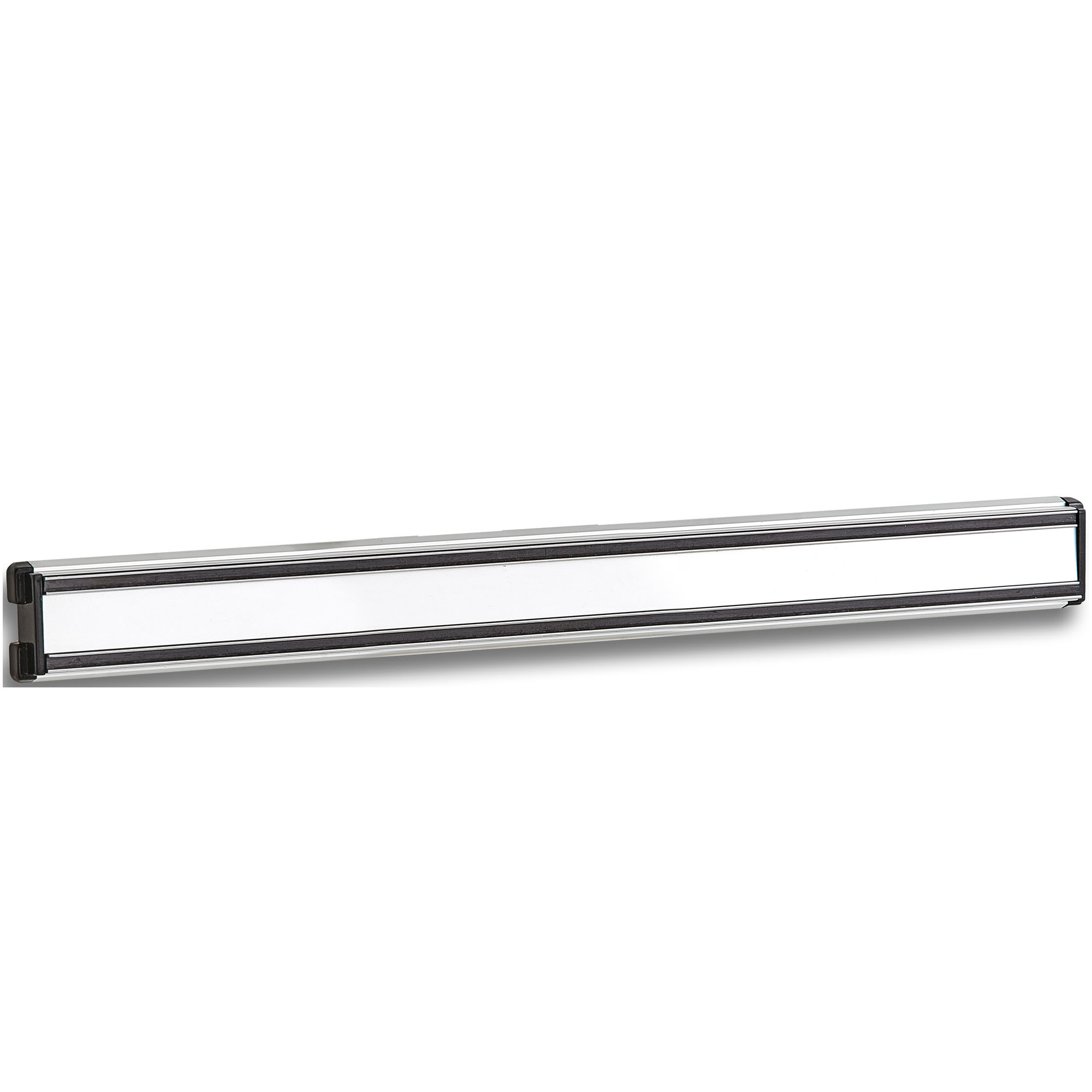 Alternative Ansicht: Zeller Magnetleiste; Farbe silber/schwarz; Material Aluminium; Maße ca. 46,5 × 4,5 × 1,9 cm.