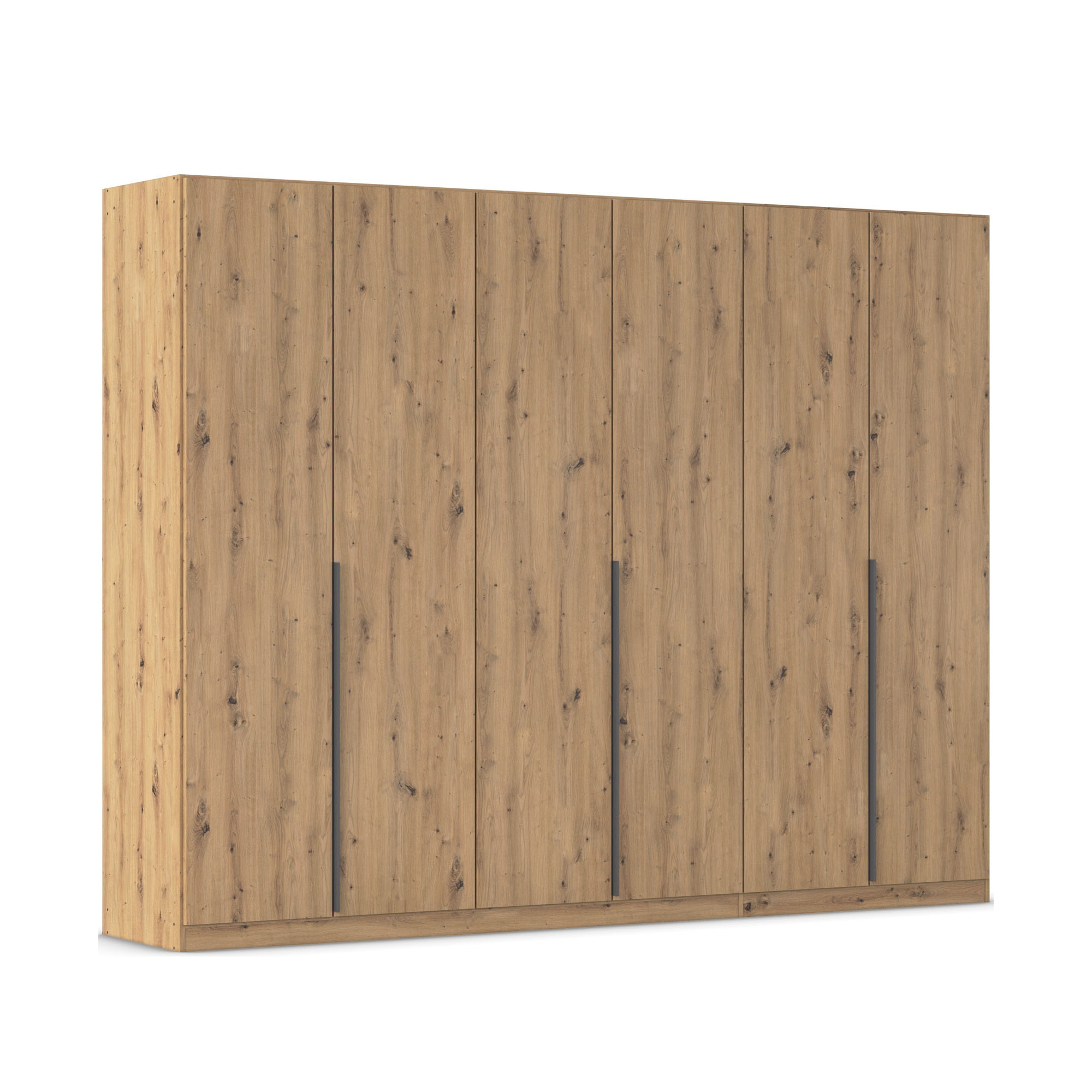 Drehtürenschrank 6-türig Dekor-Druck Eiche Artisan