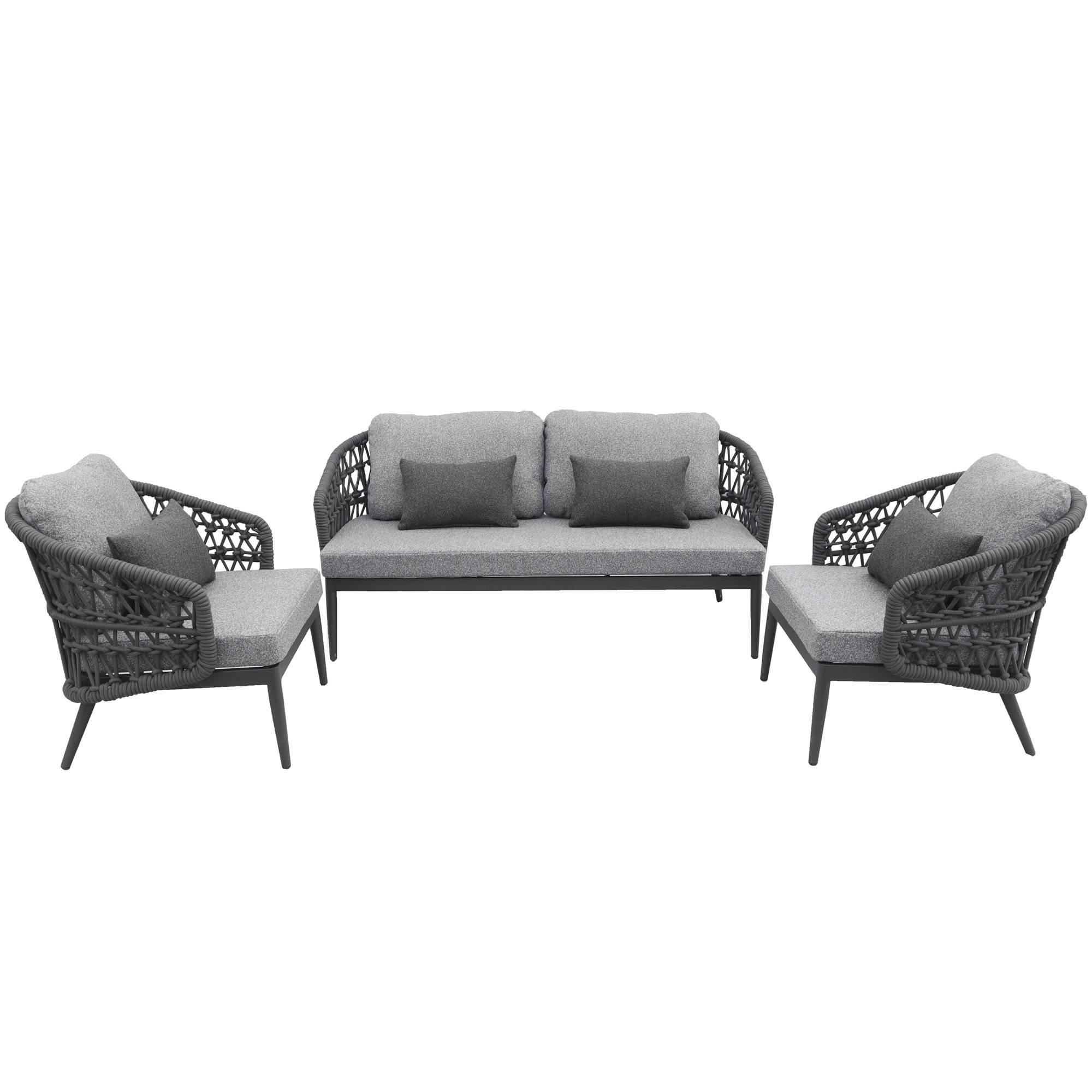 Lounge-Set Interliving 7013 Aluminium inkl. Sitz-/Rückenkisssen