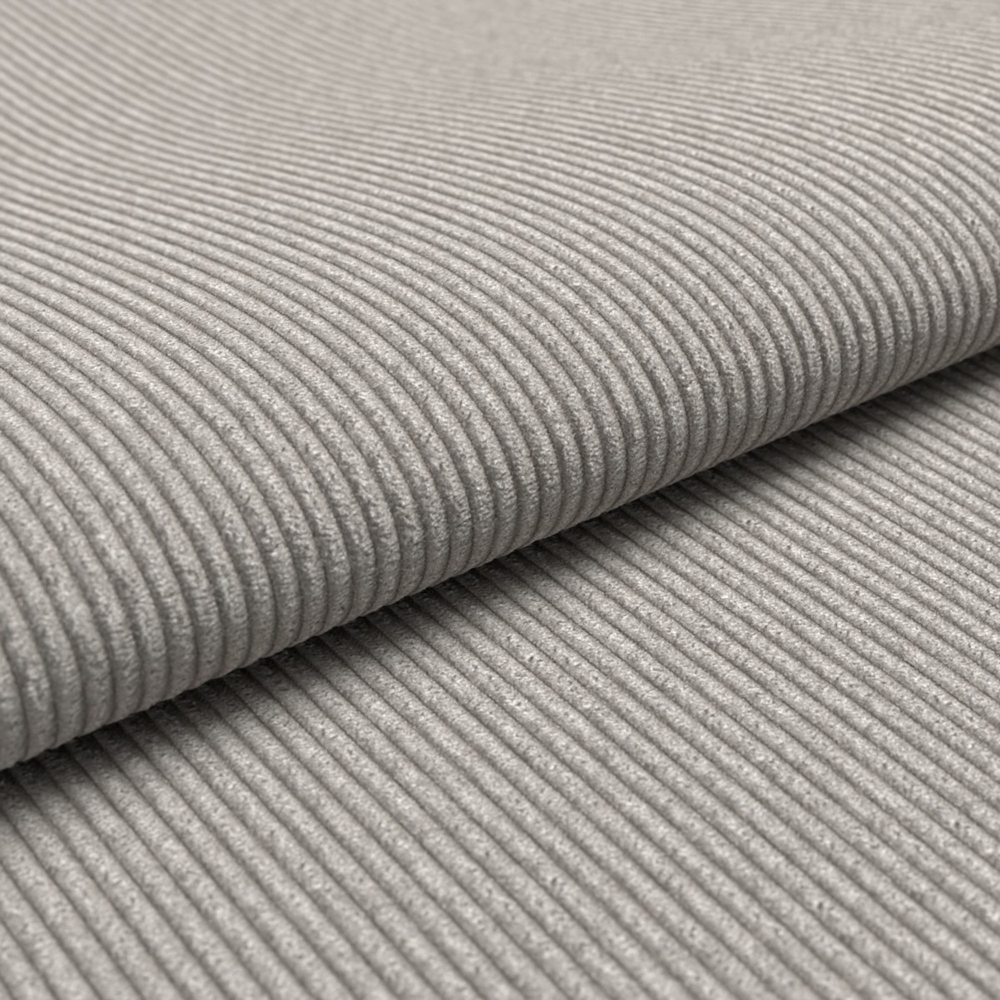 Detailaufnahme des gerippten Bezugsstoffes mit feiner Linienstruktur