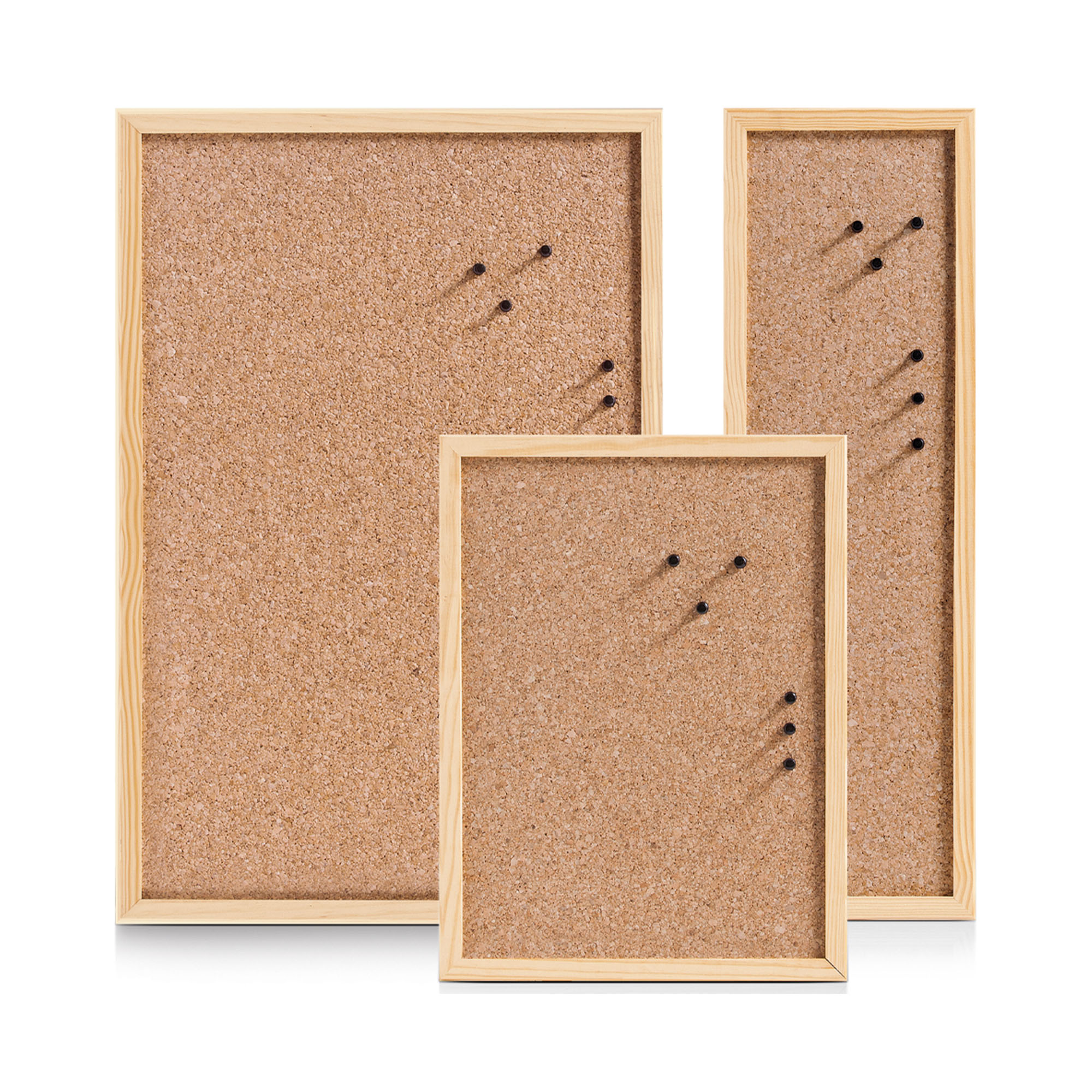 Weitere Produktansicht: Zeller Pinboard; Farbe natur; Material Kork/Kiefer; Maße ca. 19 × 60 cm.