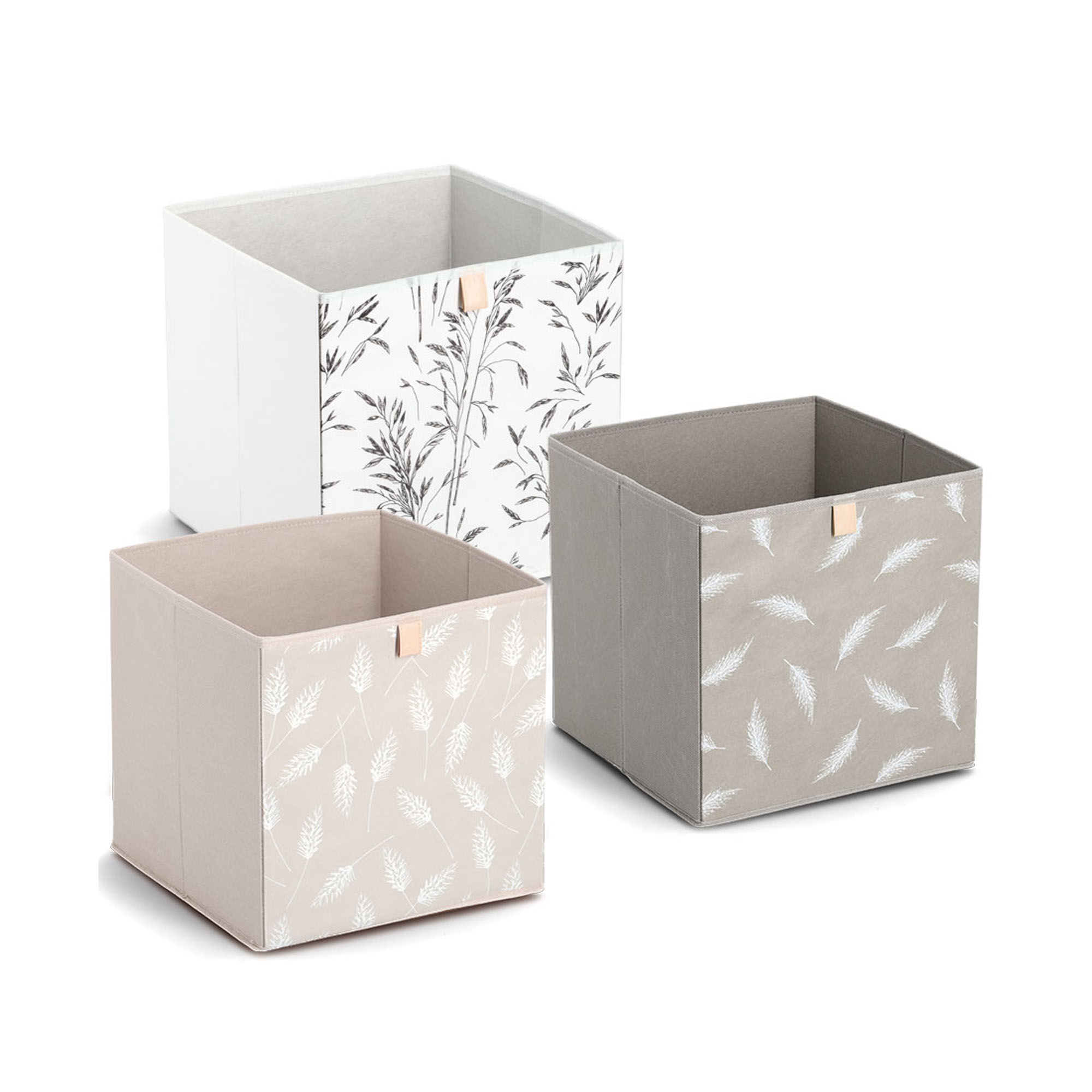 Alternative Ansicht: Zeller Aufbewahrungsbox "Pampasgrass"; Farbe beige; Material Vlies; Maße ca. 32 × 32 × 32 cm.
