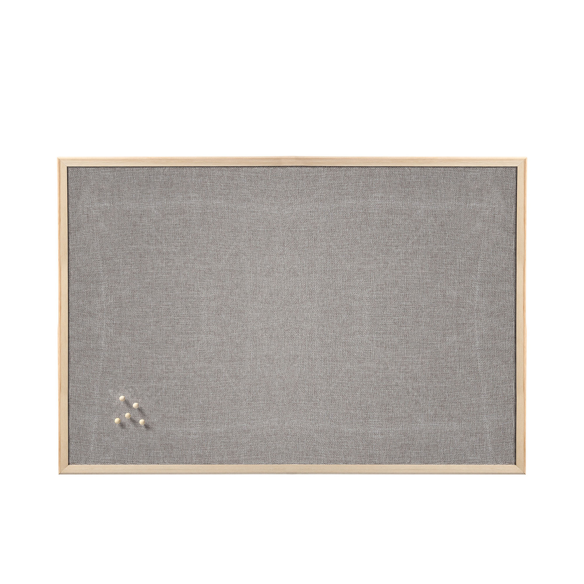 Zeller Pinboard; Farbe natur; Material Leinen/Kiefer; Maße ca. 60 × 80 cm.