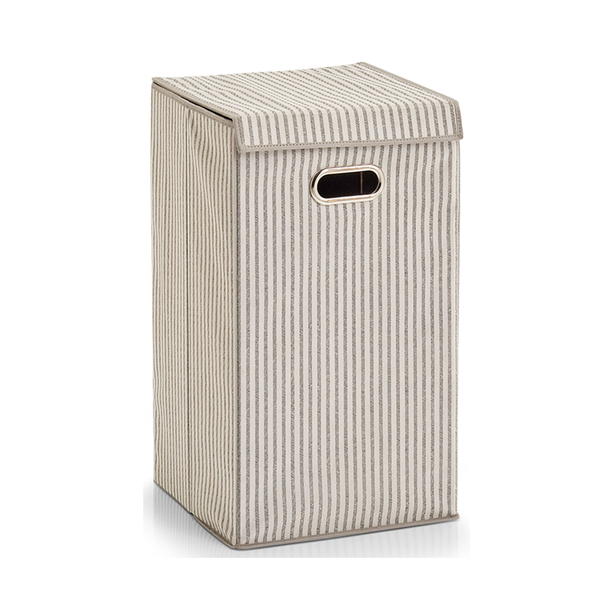 Zeller Wäschesammler "Stripes"; Farbe beige; Material Vlies; Maße ca. 32 × 32 × 57 cm.