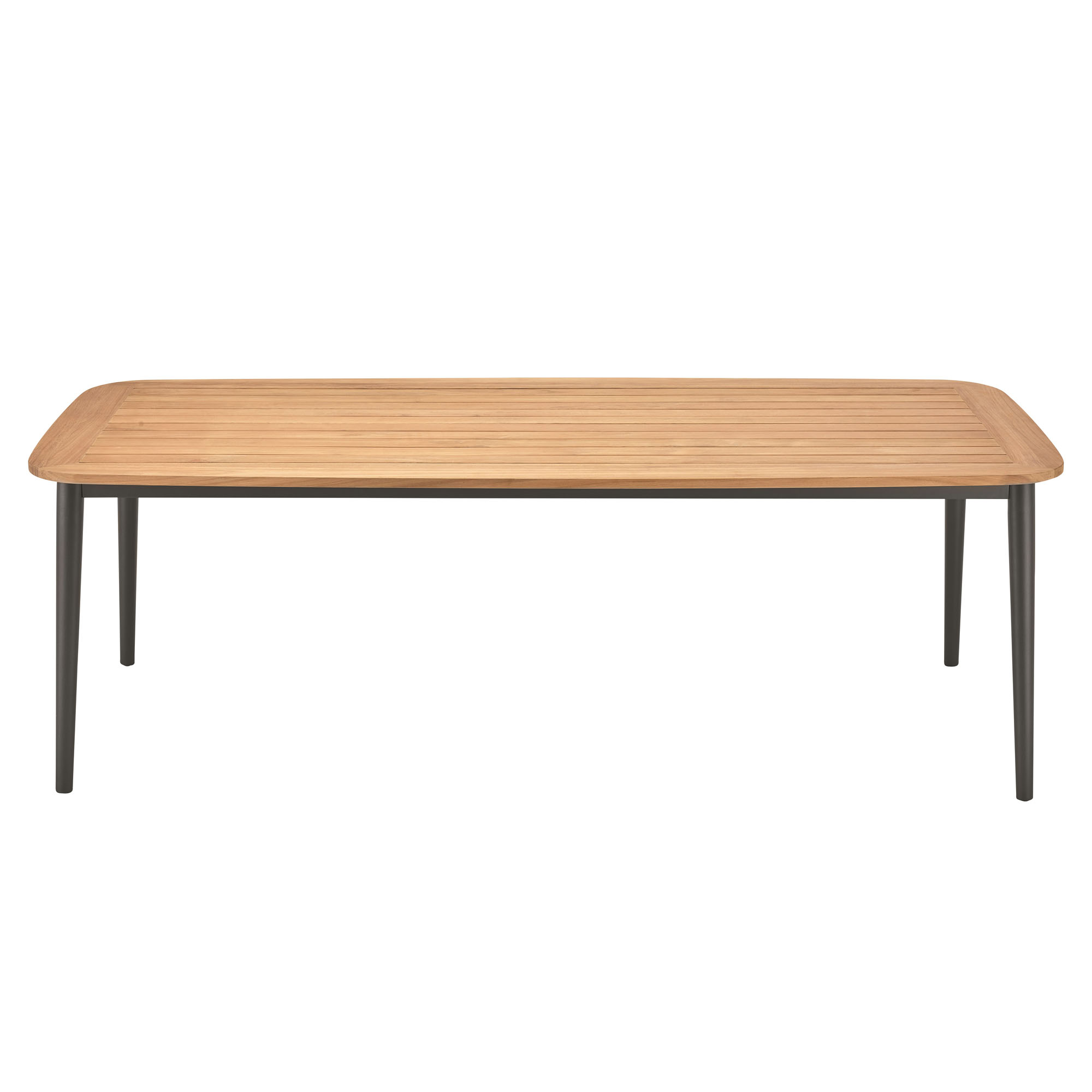 Tisch 230 x 100 cm Alu anthracite / Teak 230x100 cm