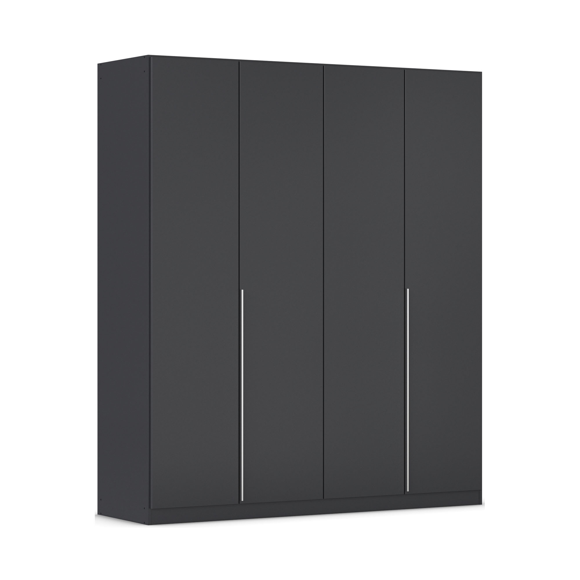Drehtürenschrank 4-türig grau metallic