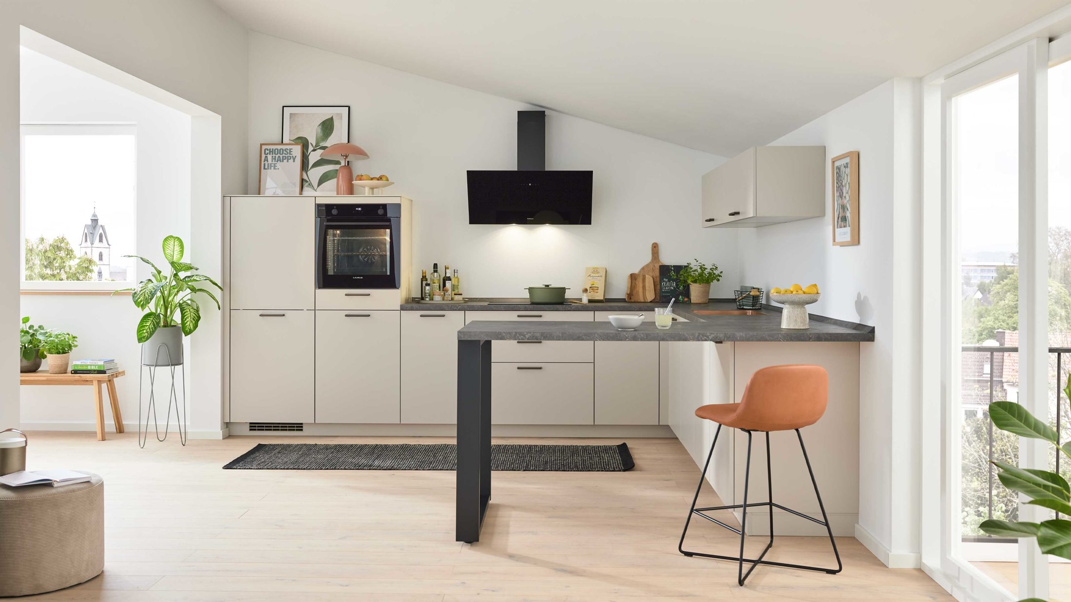 Culineo Einbauküche C615 mit Einbaugeräten