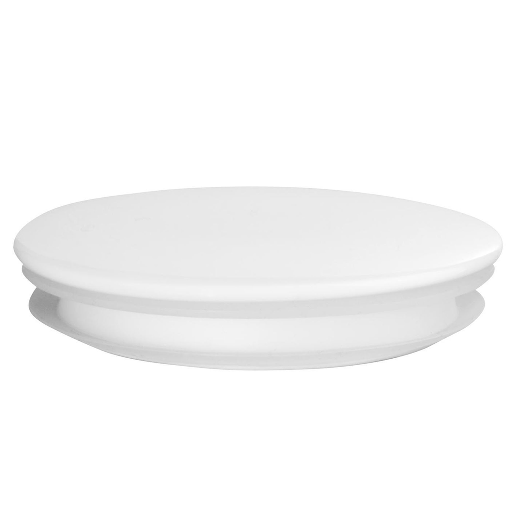2er Set Deckel mit Silikon der Serie Opal, Farbe Weiß glänzend, freigestellt auf hellem Hintergrund.