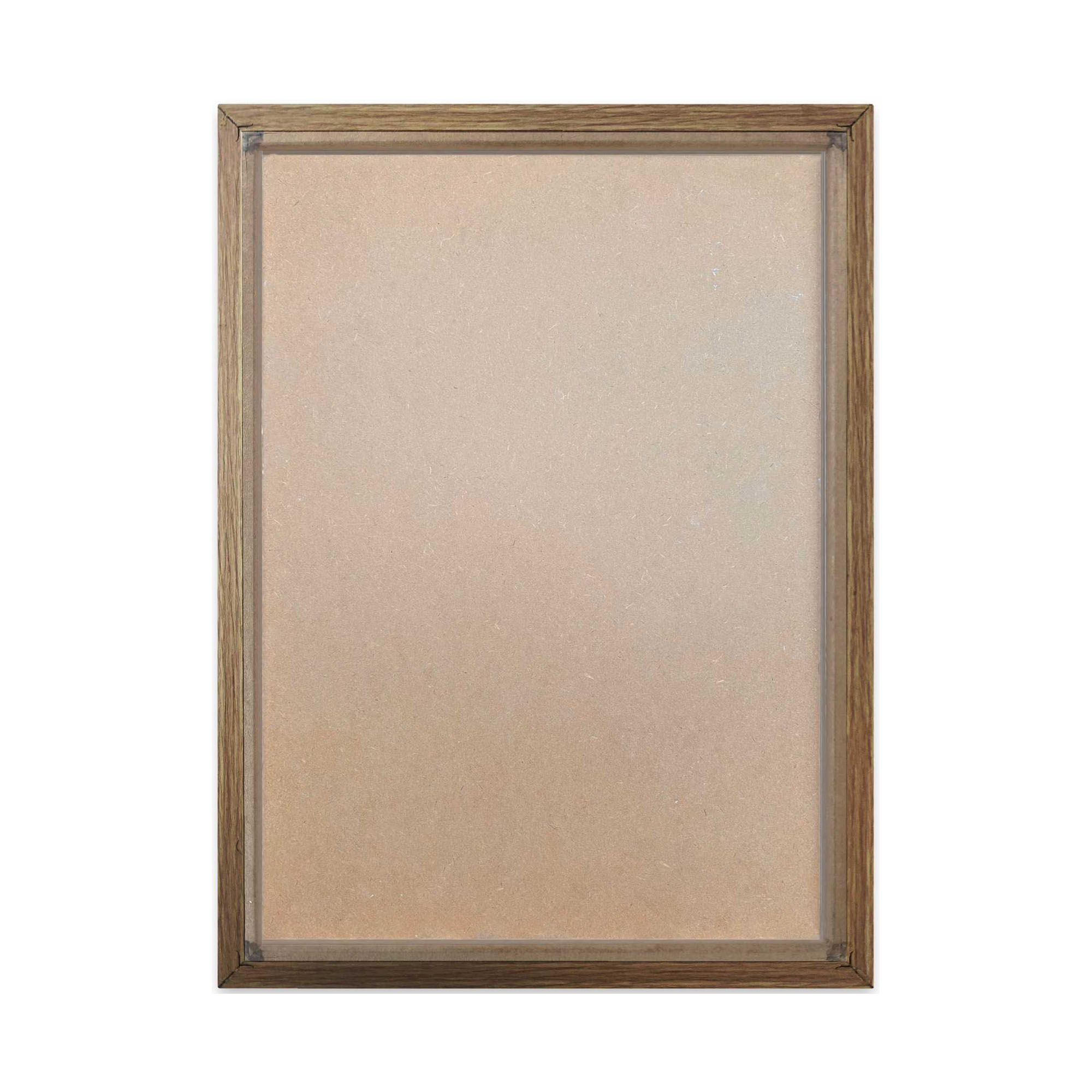 Rückansicht des Wandbilds „Gingko“, 30 × 40 cm; sichtbar sind Rückwand und rückseitige Konstruktion.