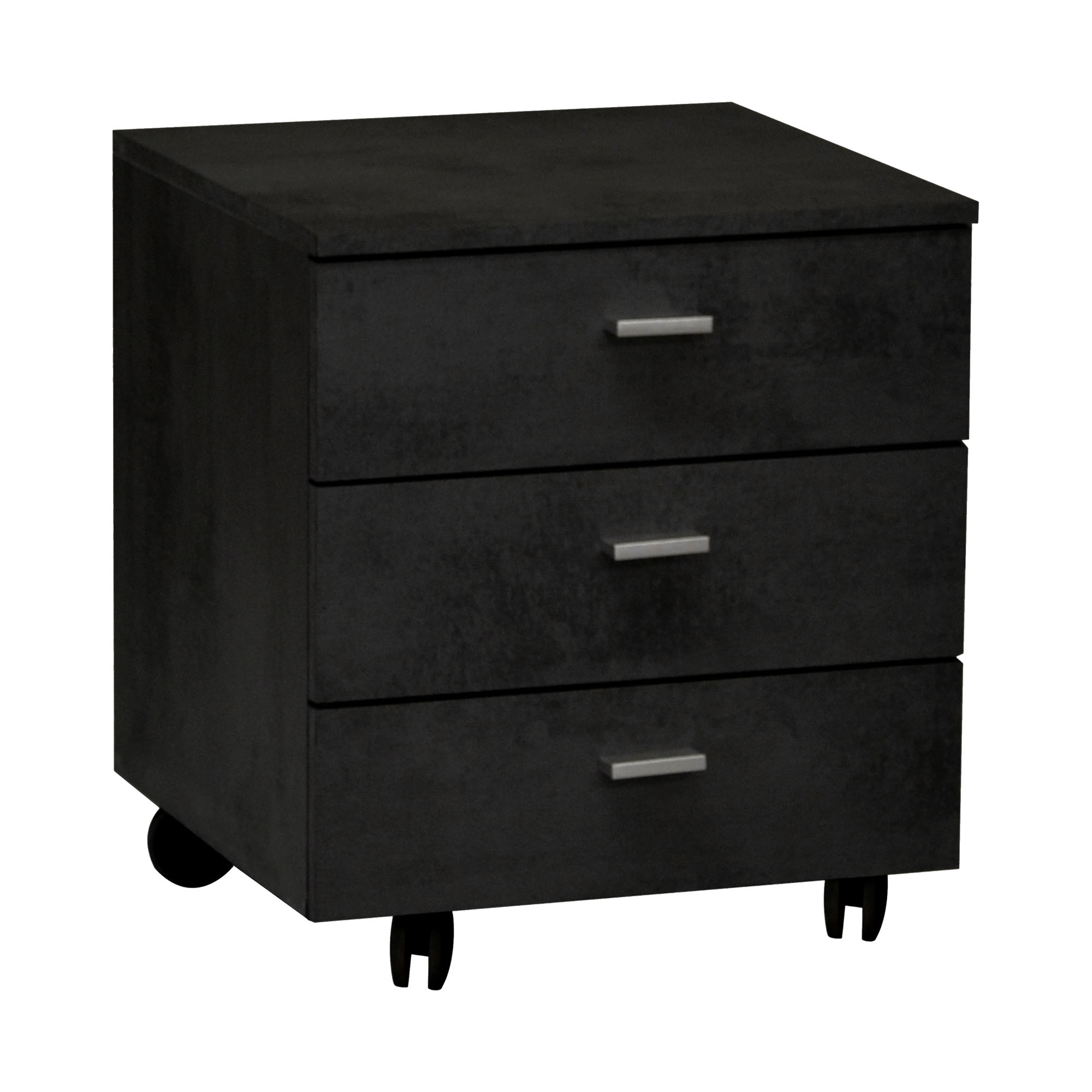 Rollcontainer schwarzstahl 45x52x45 cm