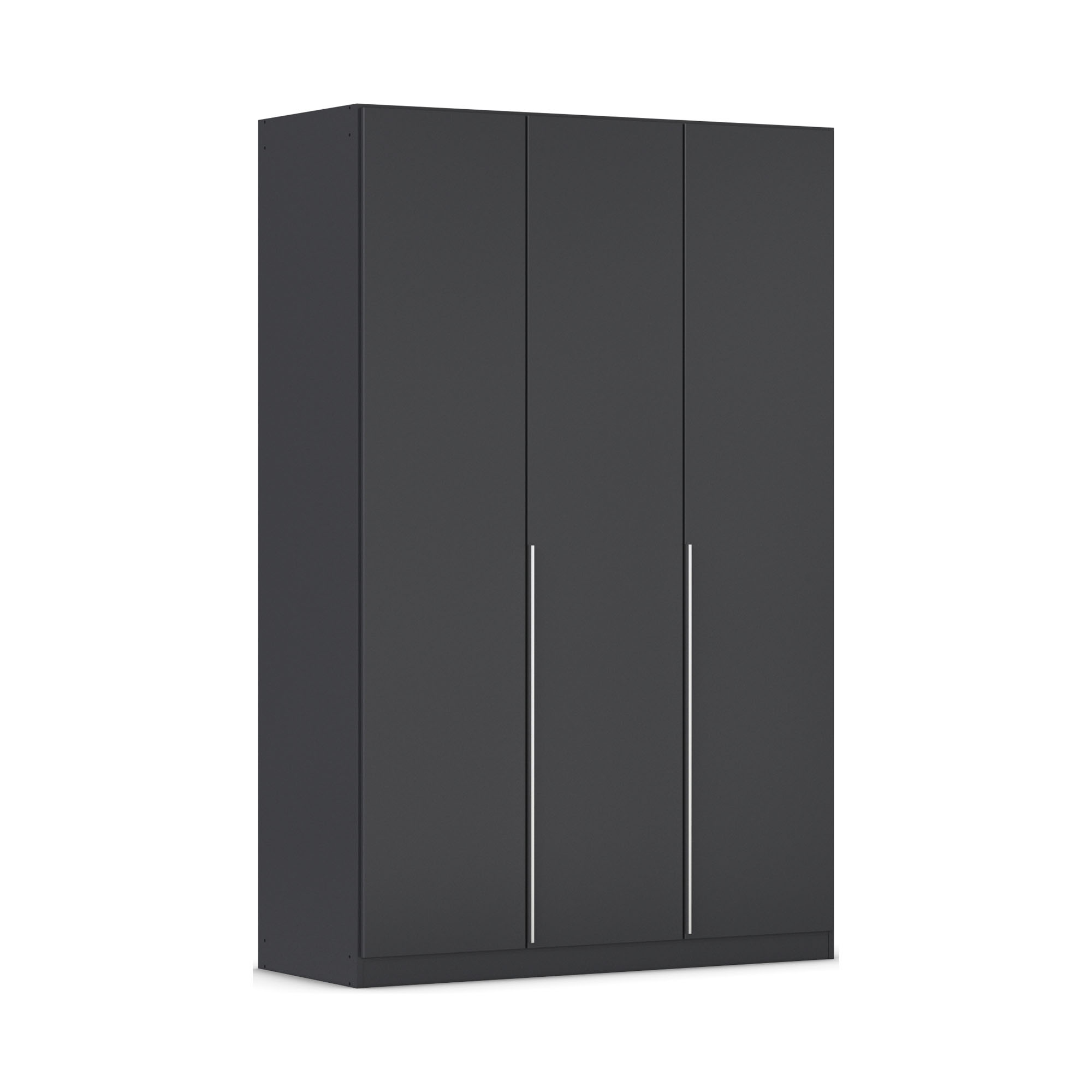 Drehtürenschrank 3-türig grau metallic