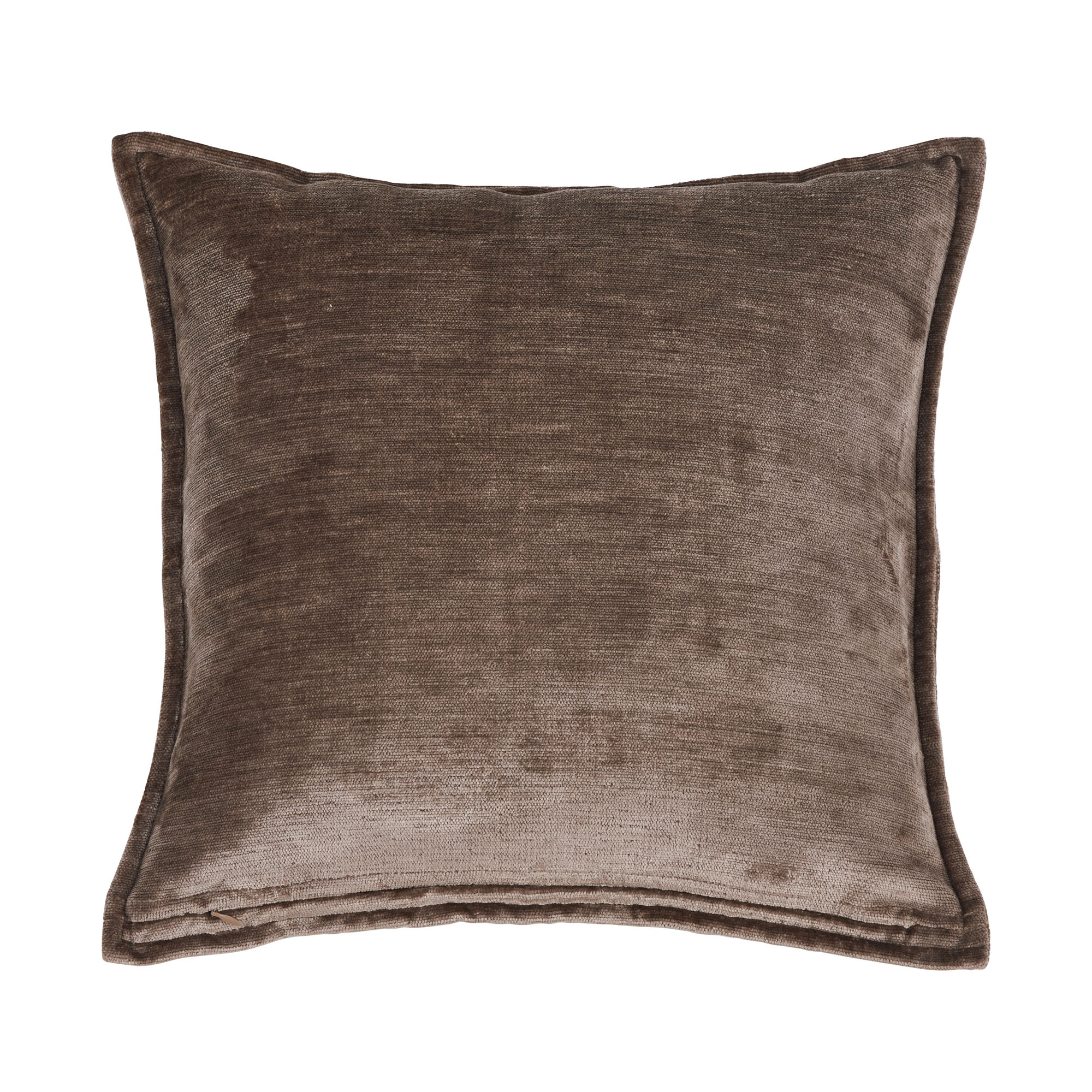 Kissenhülle Fame in Taupe, B/H/L ca. 45x1x45 cm, in einer zweiten Ansicht dargestellt.