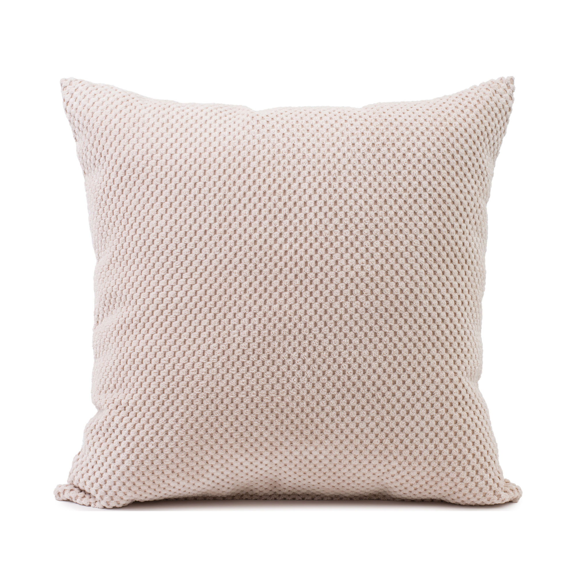 Quadratische Kissenhülle Modell Sven in Creme, ca. 40 × 40 cm.
